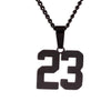 black number 23 necklace