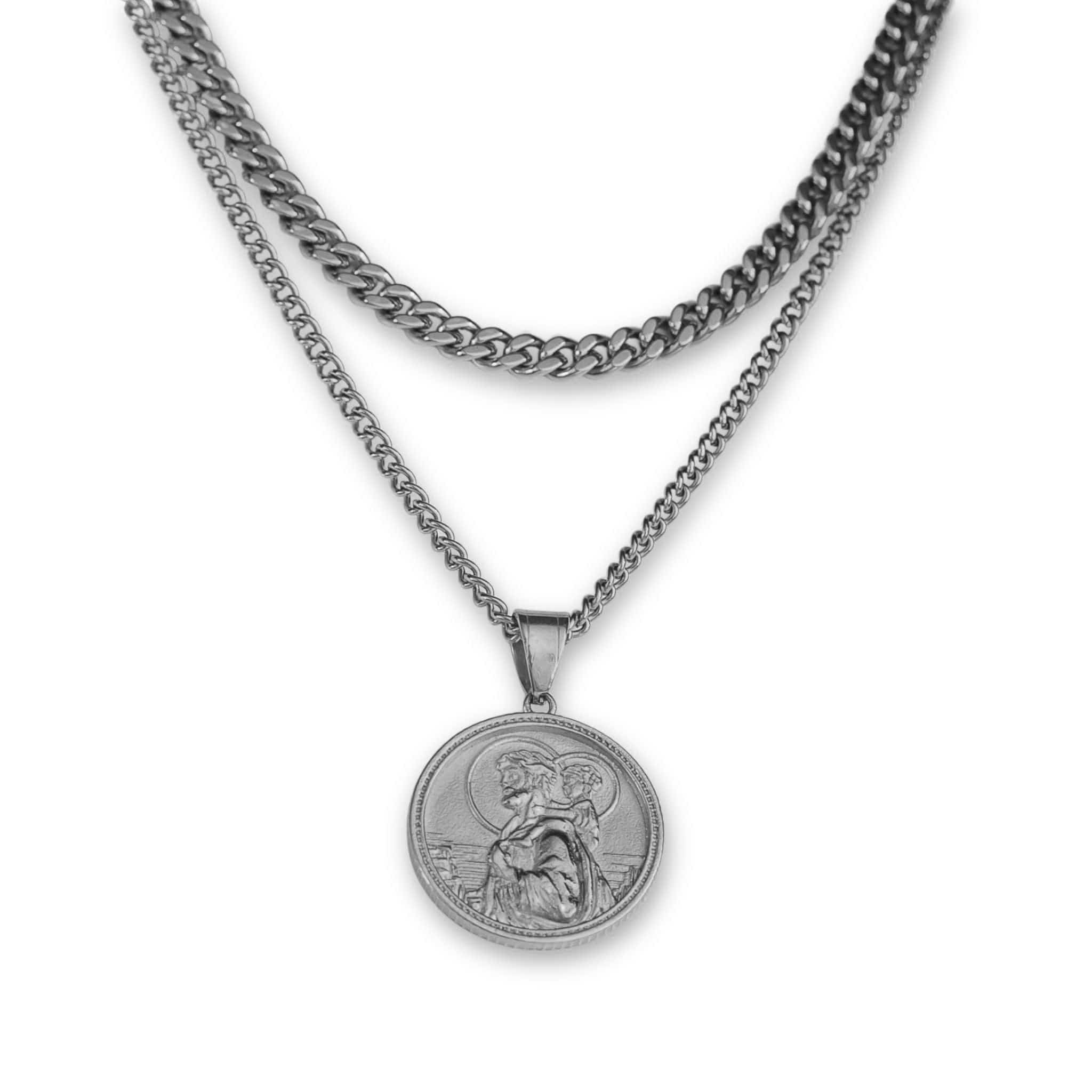 Saint Christopher Set - Silver