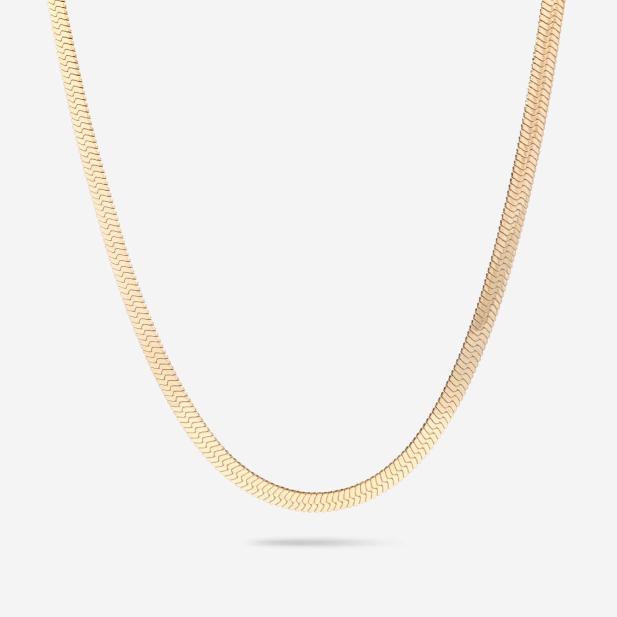 gold herringbone chain