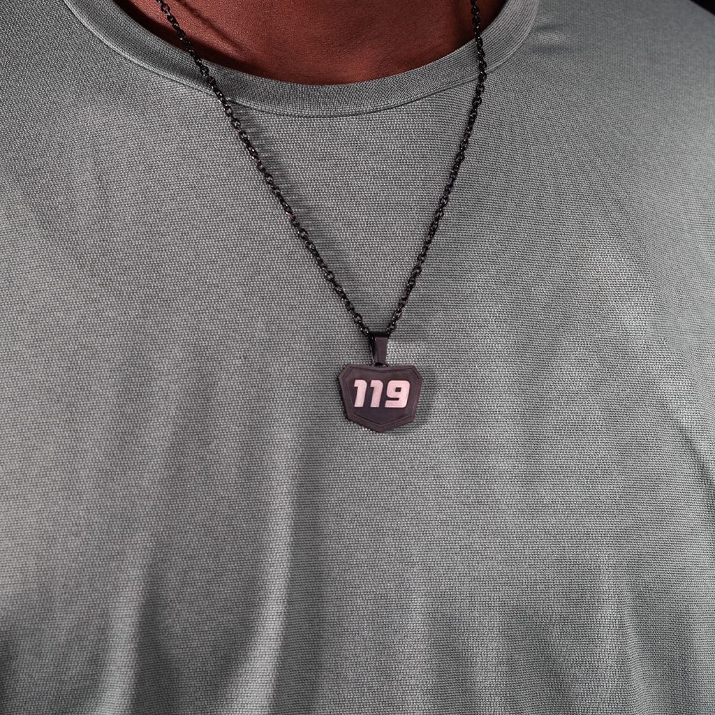 motocross pendant black