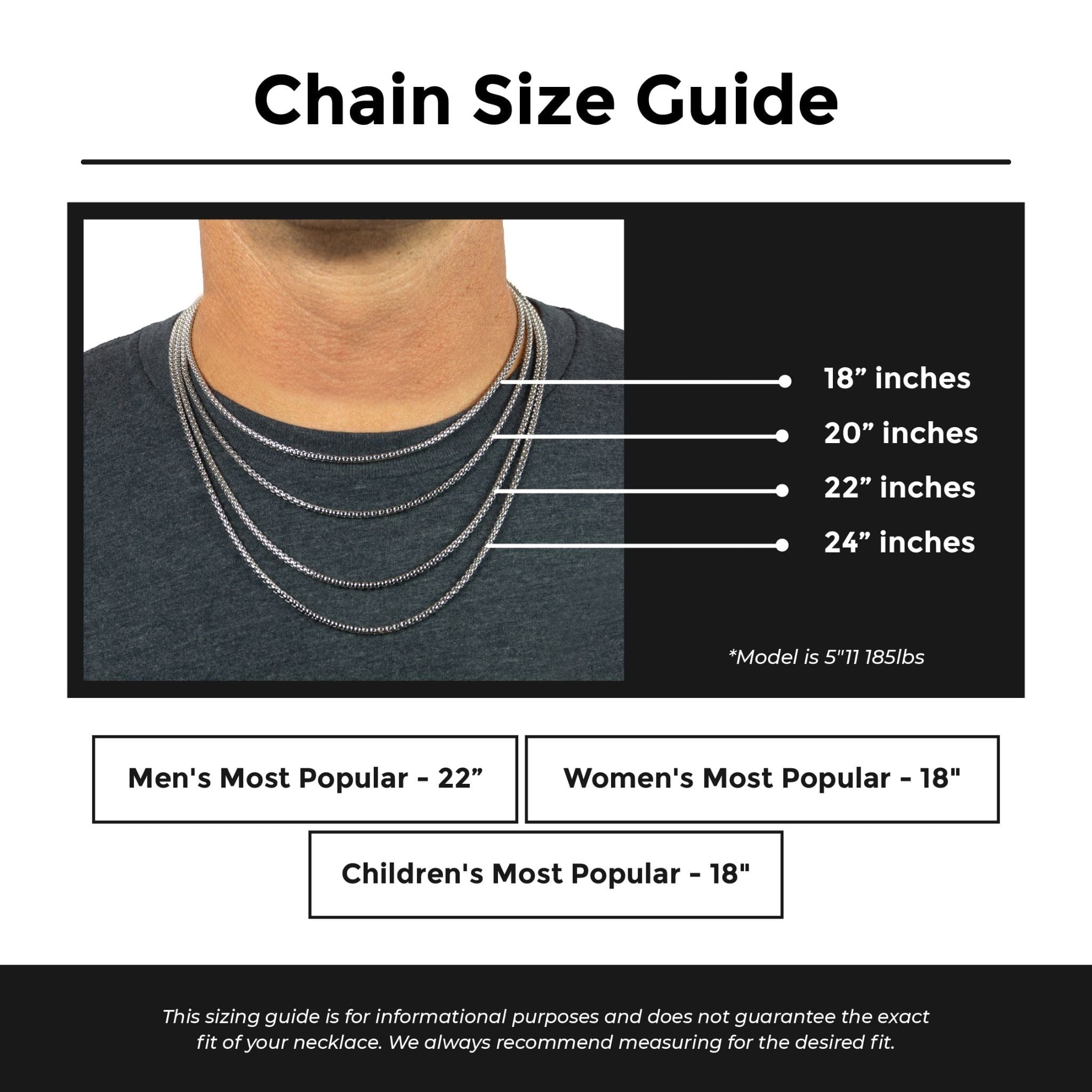 Number Pendant Necklace - Black
