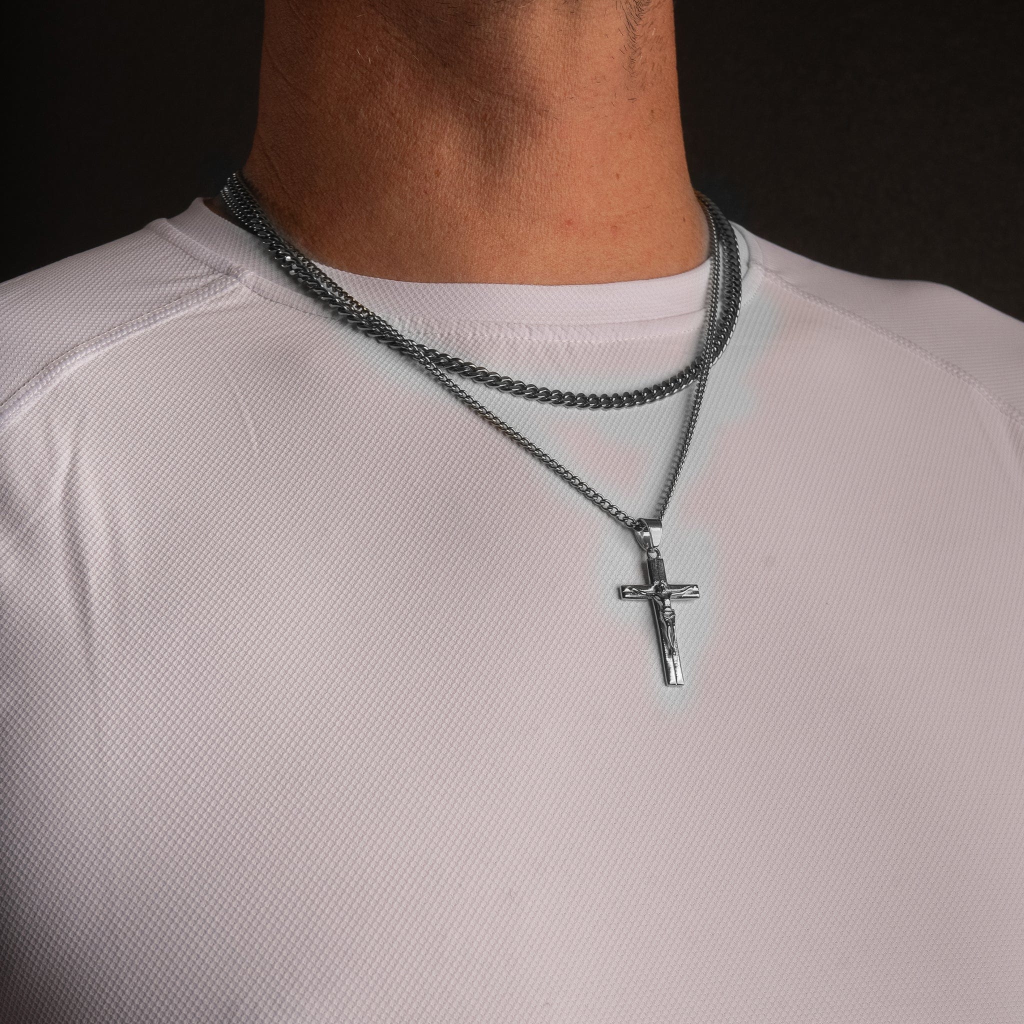 Crucifix Set - Silver