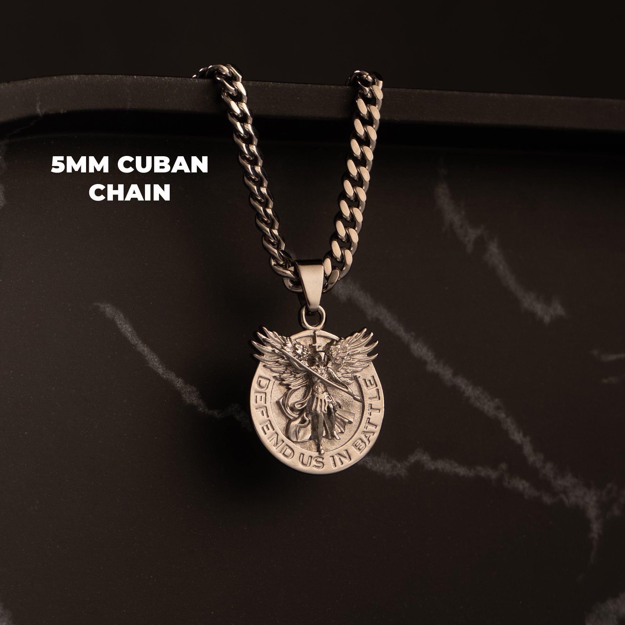 Saint Michael Pendant - Silver