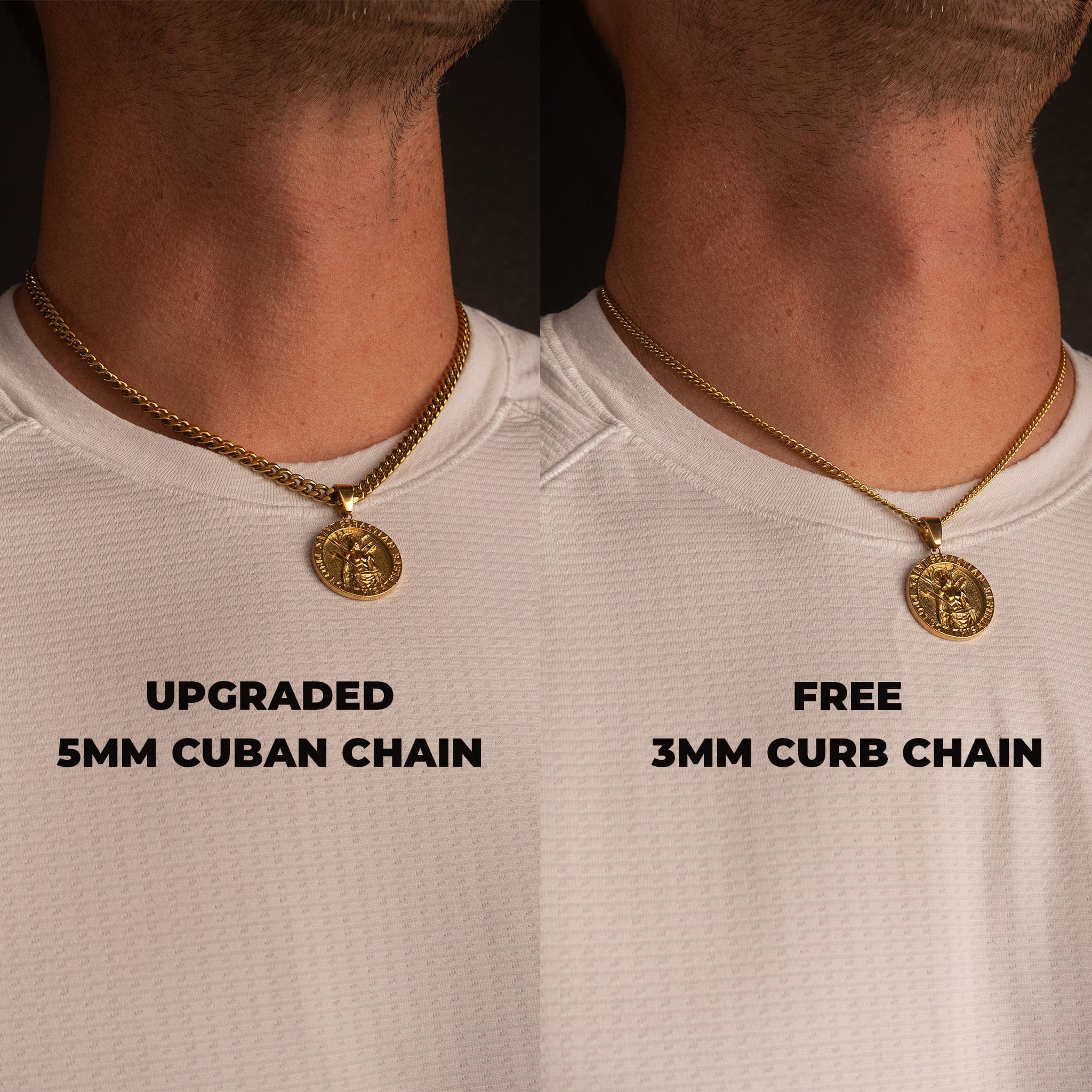 Saint Sebastian Pendant - Gold