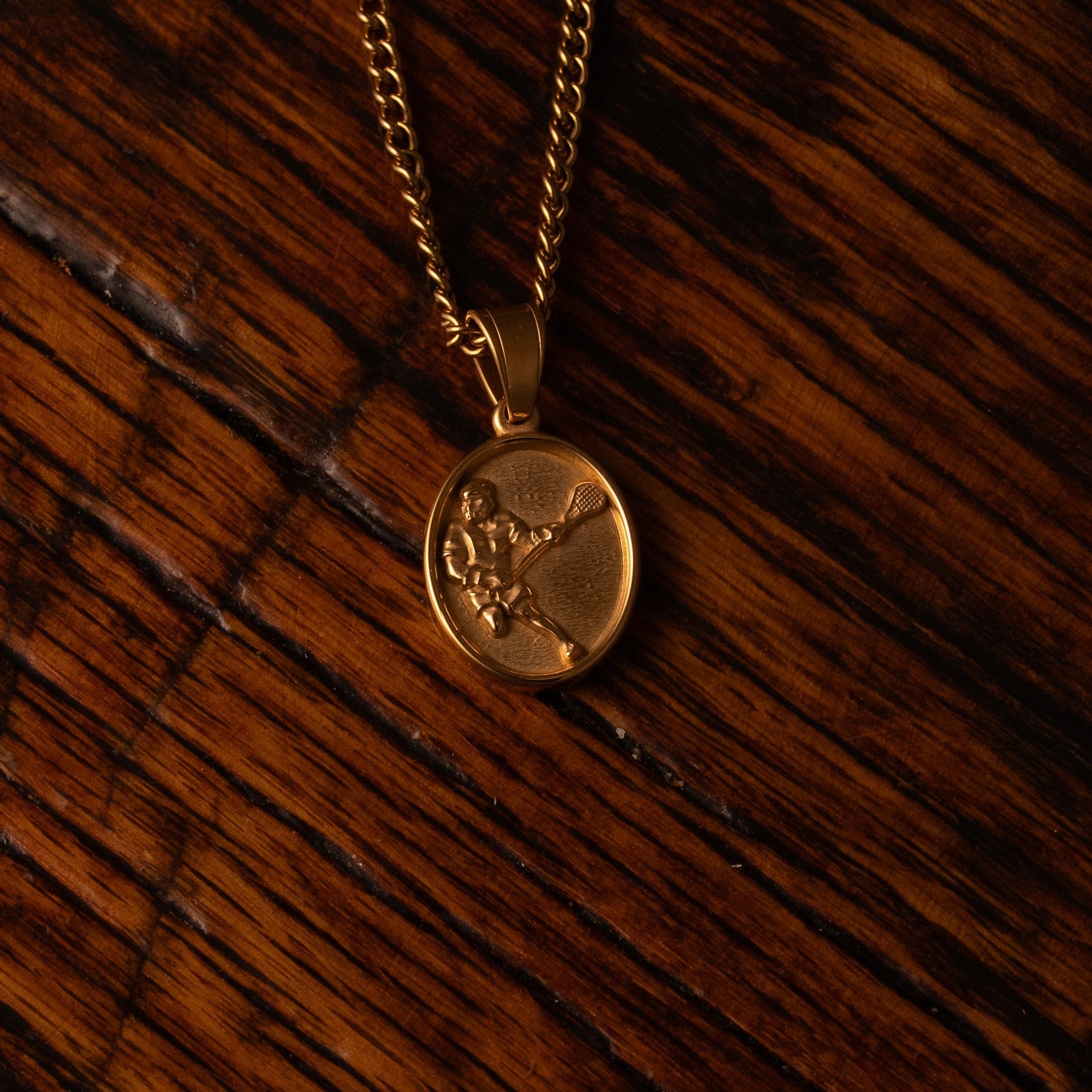 Lacrosse Silhouette Pendant