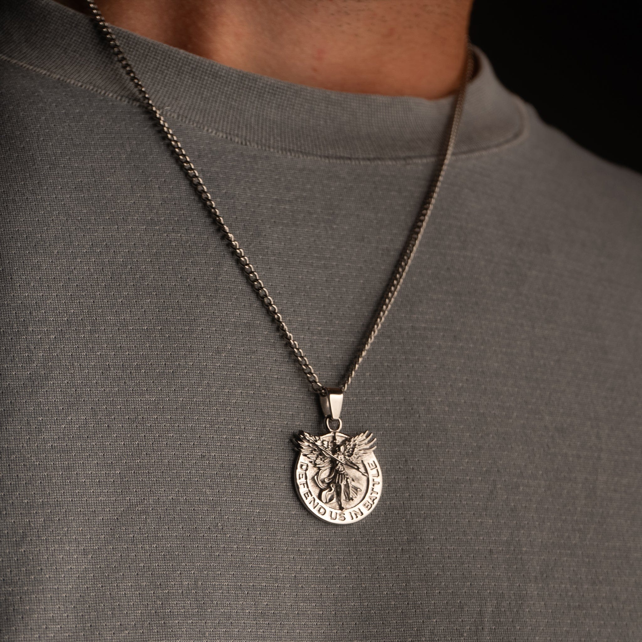 Saint Michael Pendant - Silver