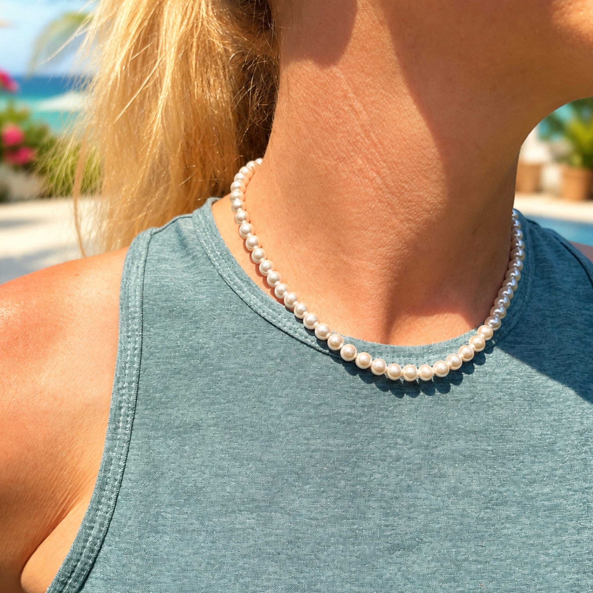 6MM Shell Pearl Necklace