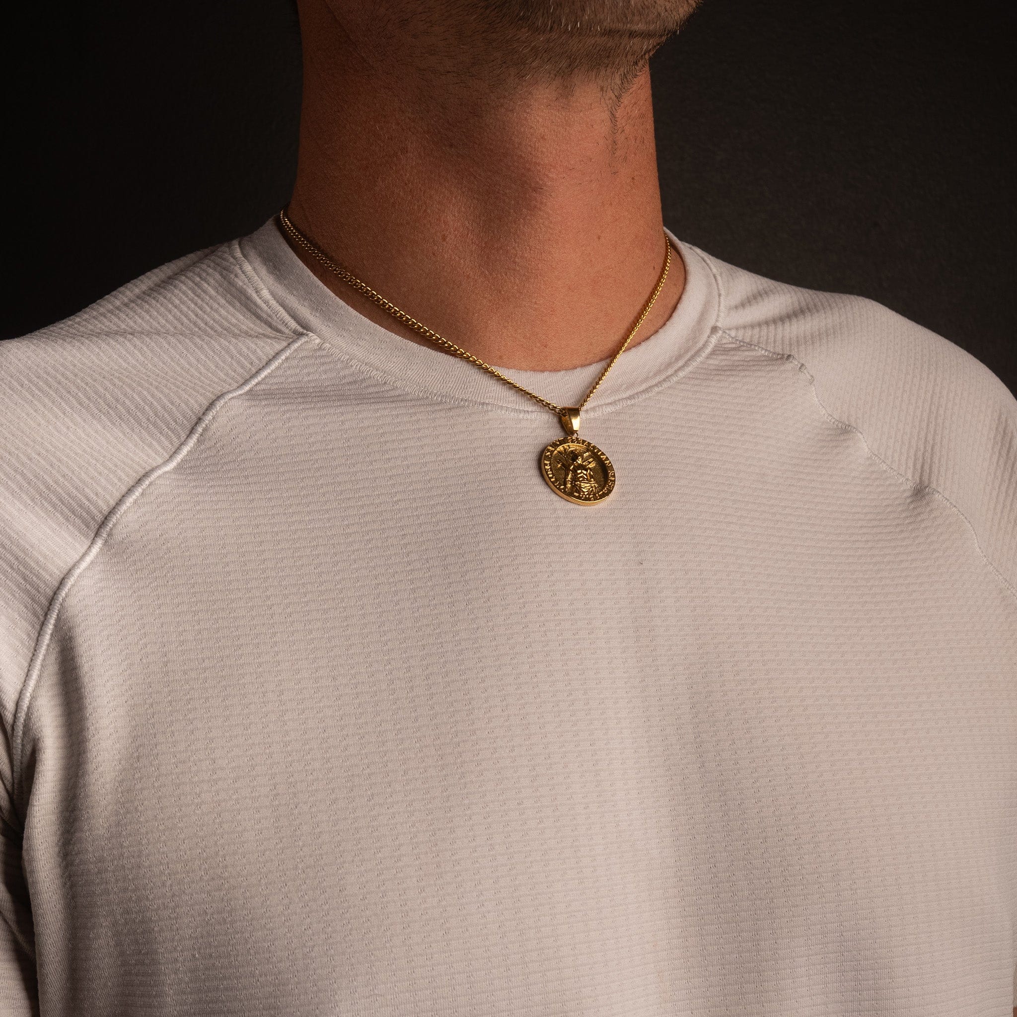 Saint Sebastian Pendant - Gold