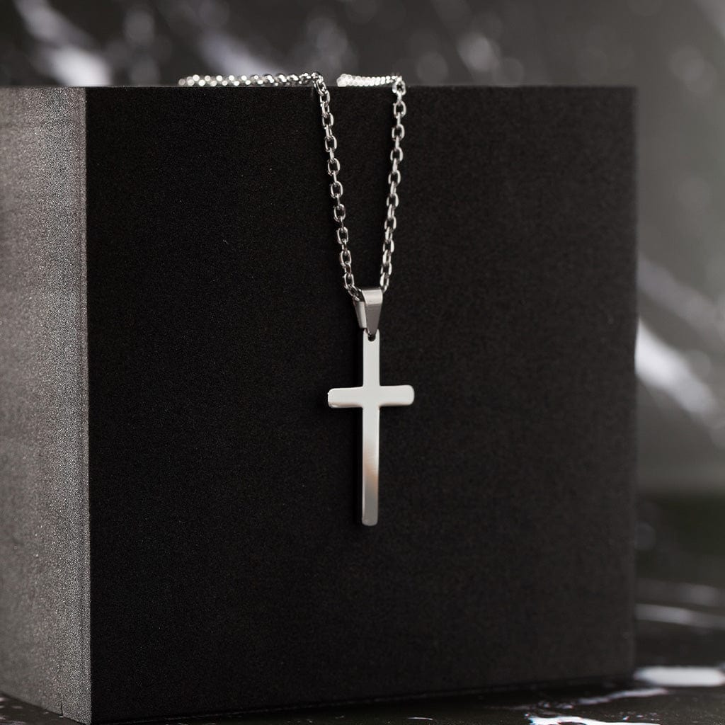 silver cross chain