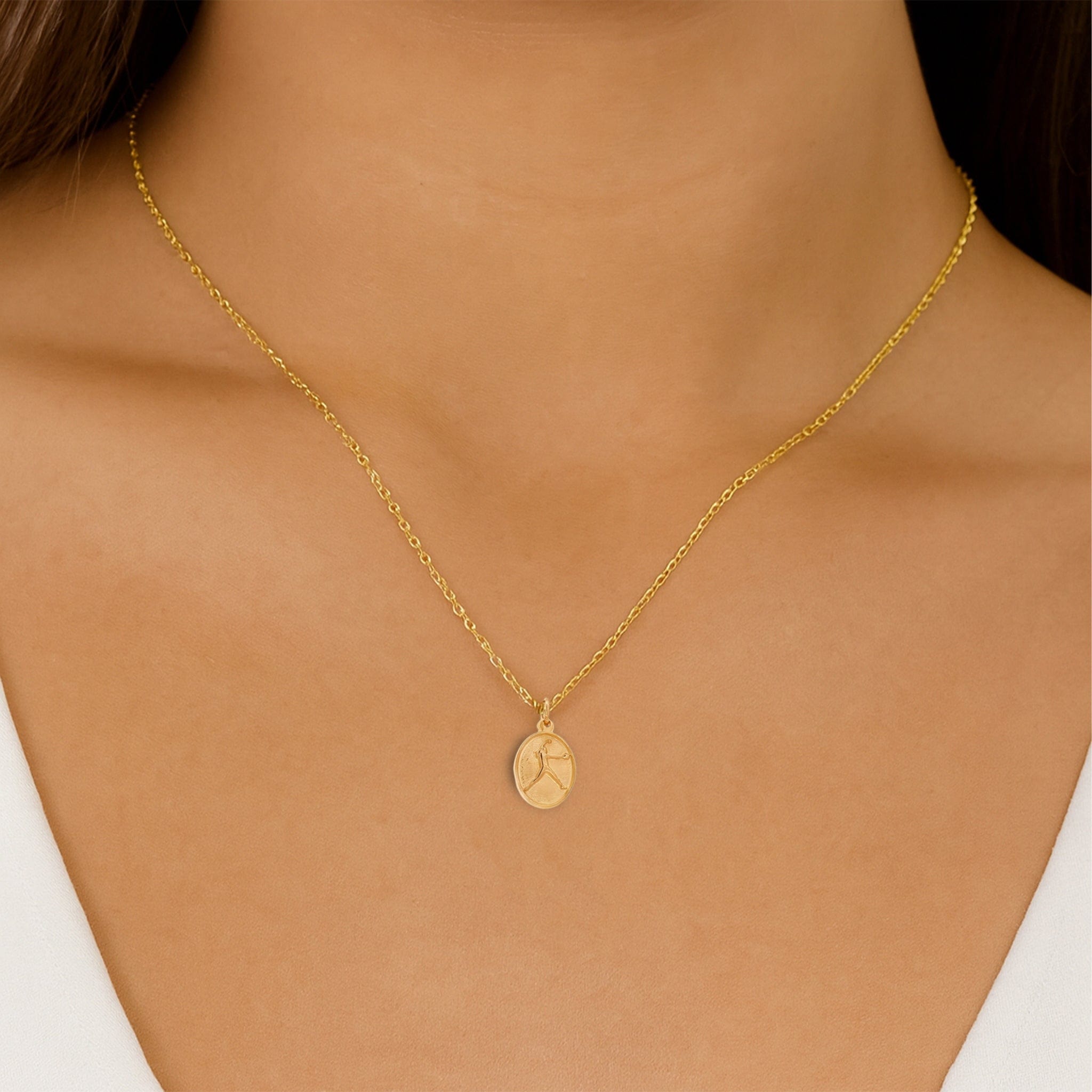 Softball Silhouette Pendant