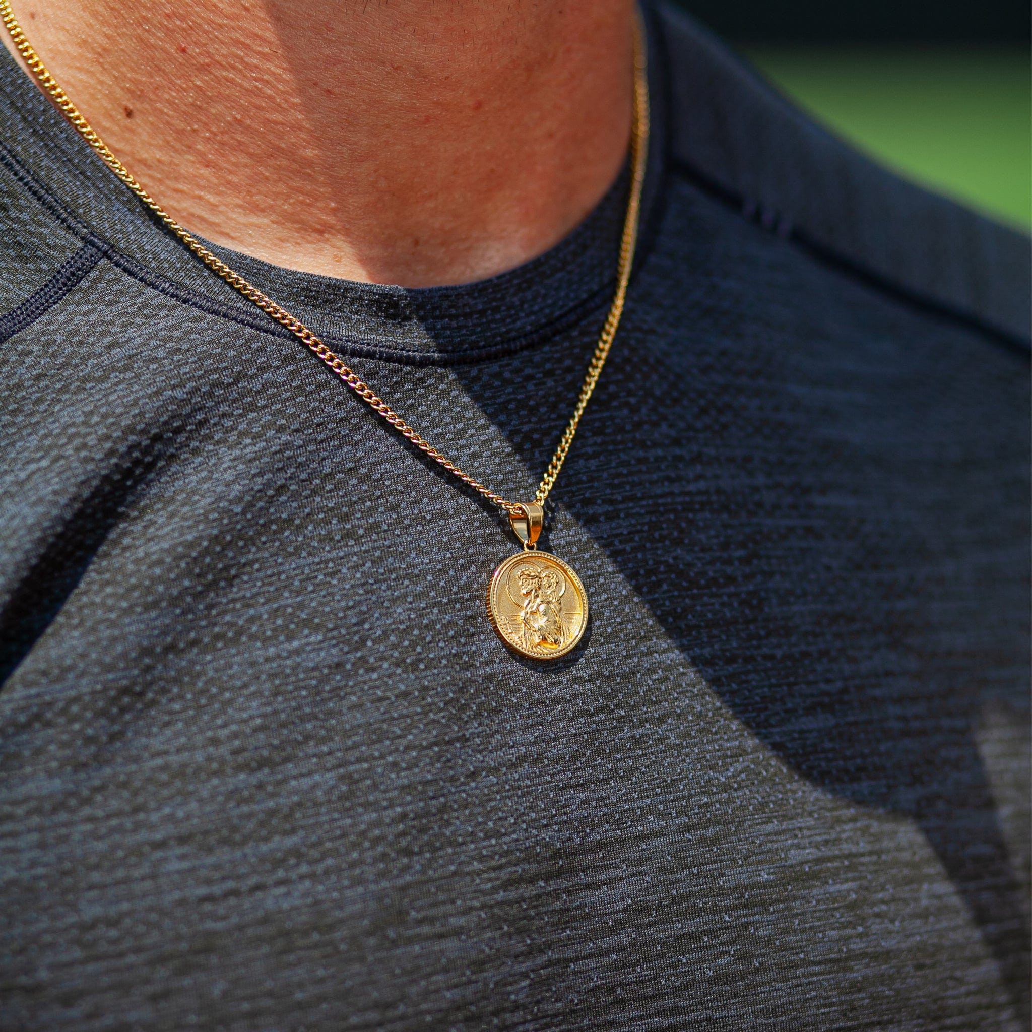 Saint Christopher Necklace Gold
