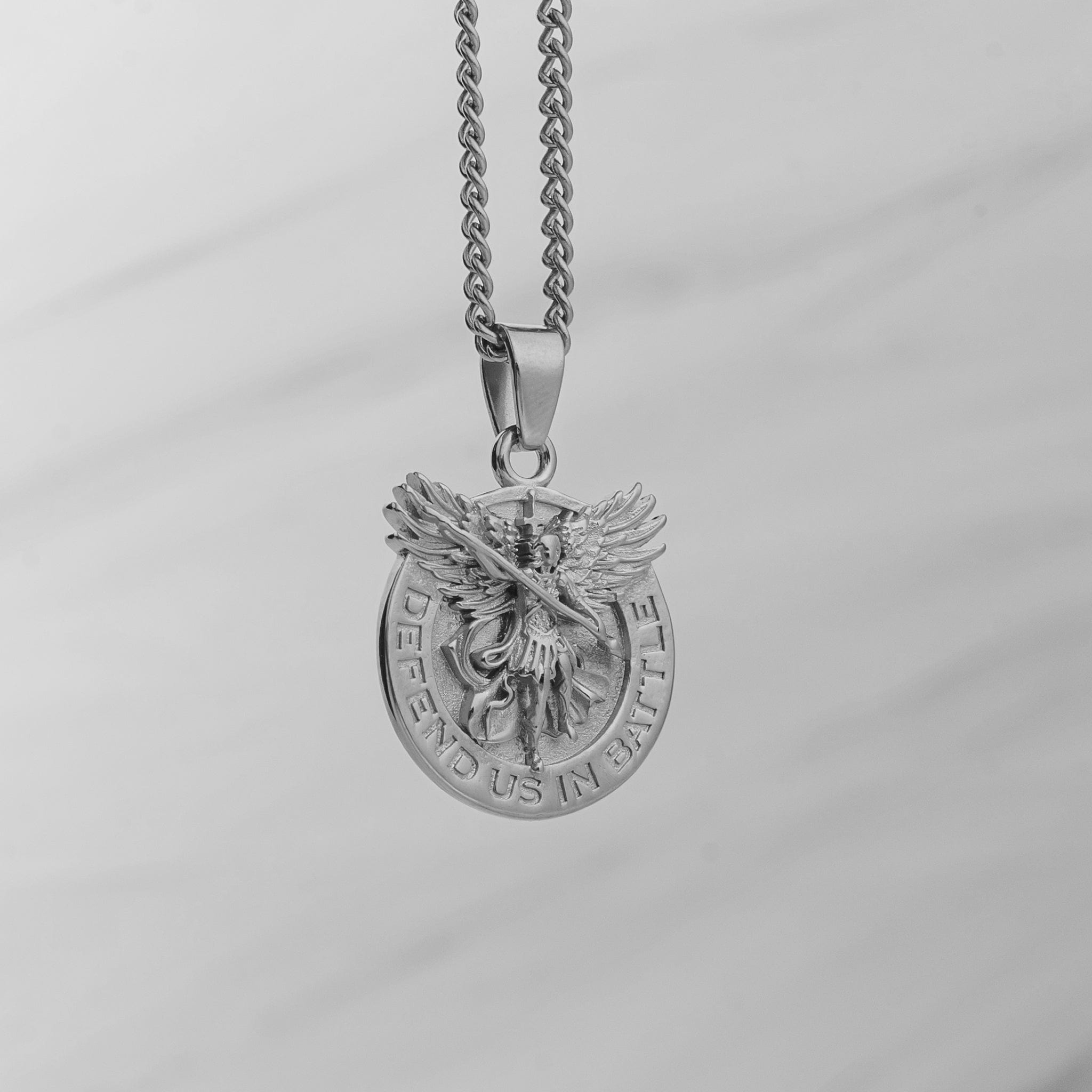 Saint Michael Pendant - Silver