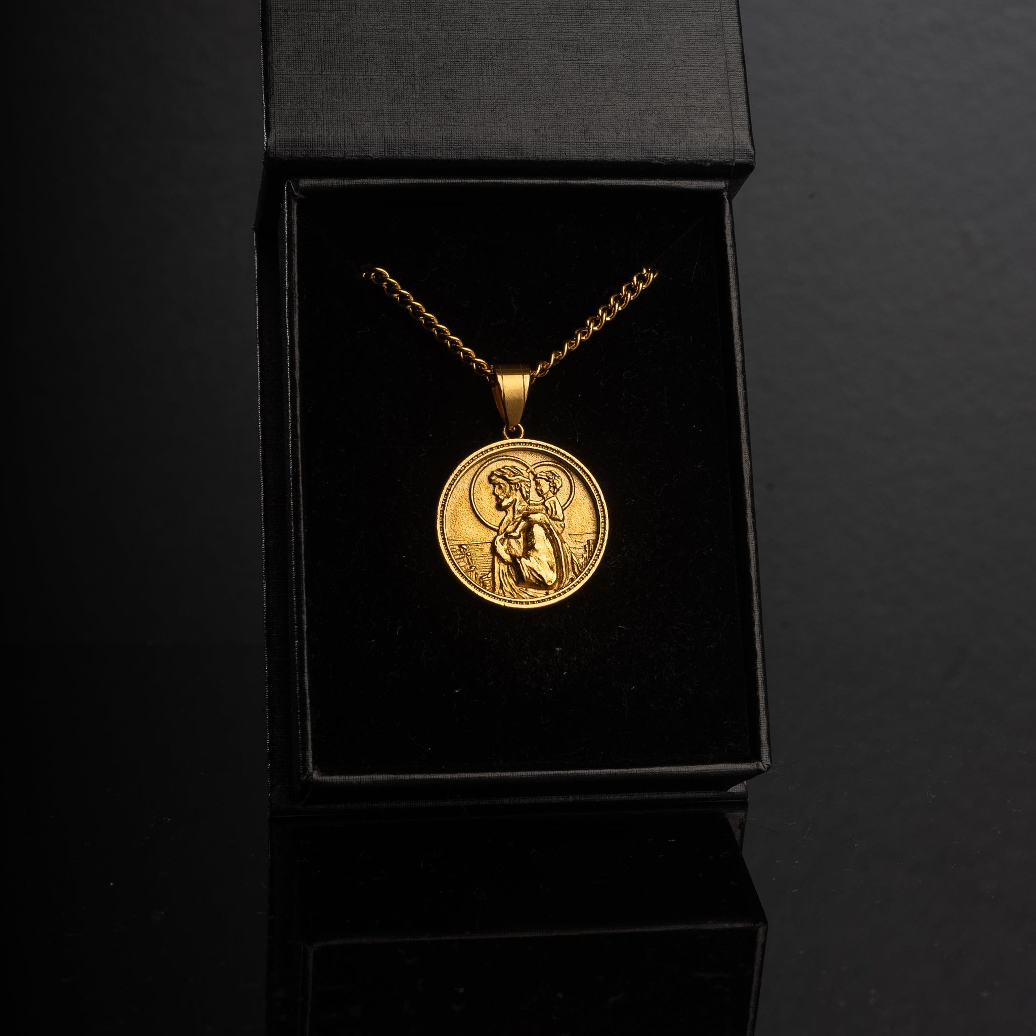 Saint Christopher Necklace - Gold