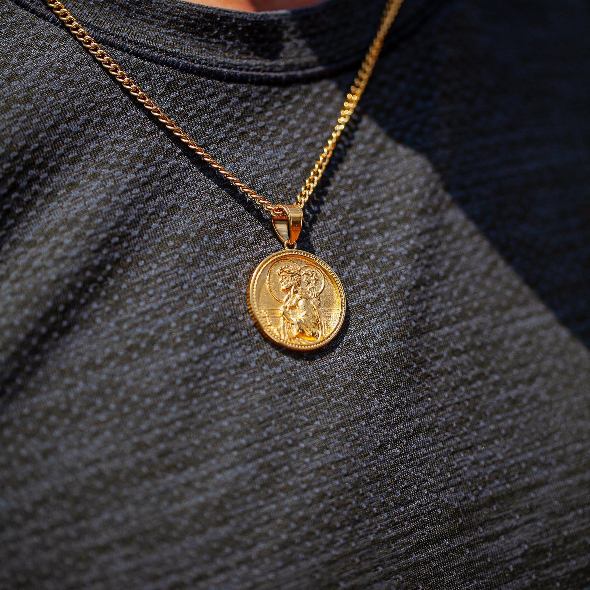 Saint Christopher Necklace - Gold