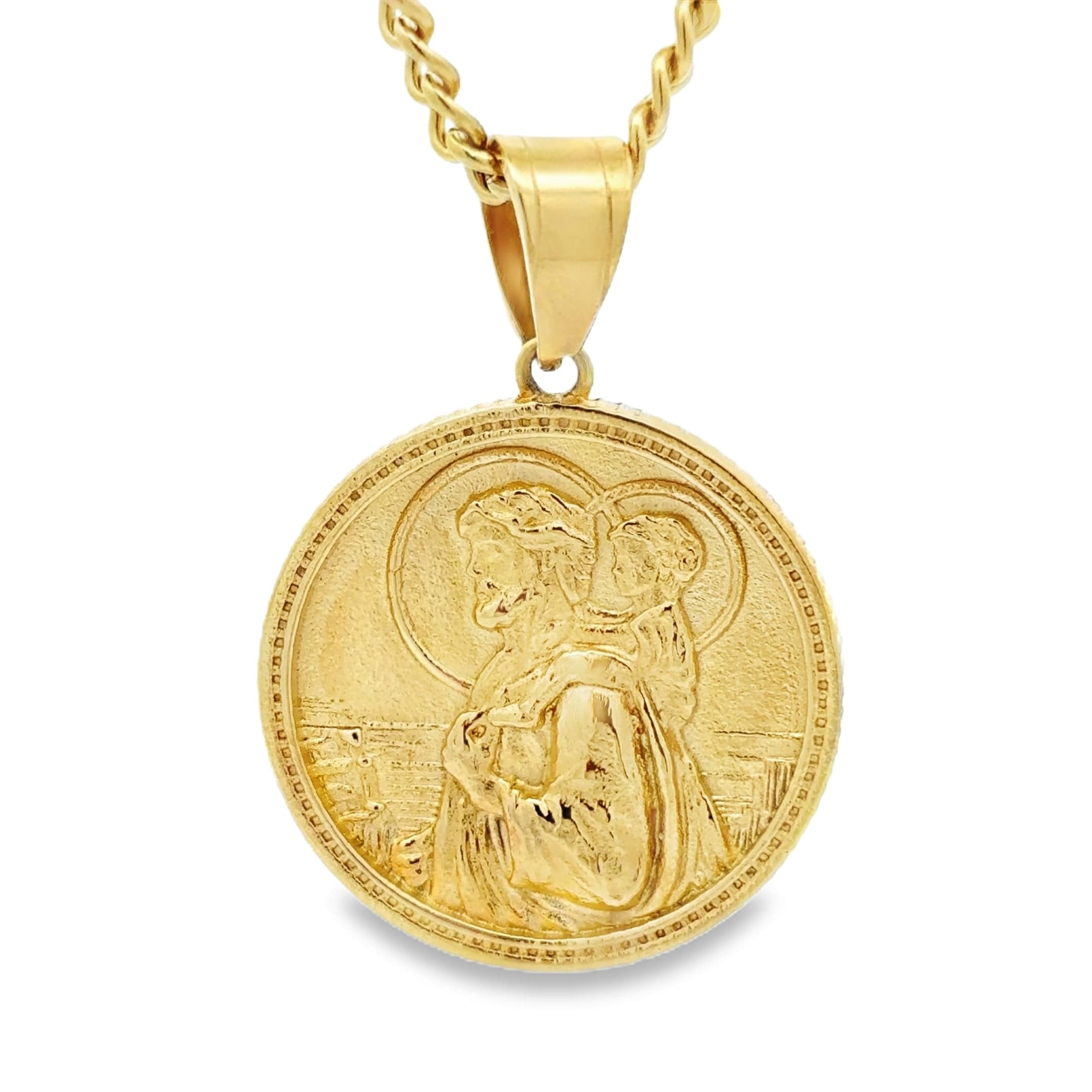 Saint Christopher Necklace - Gold