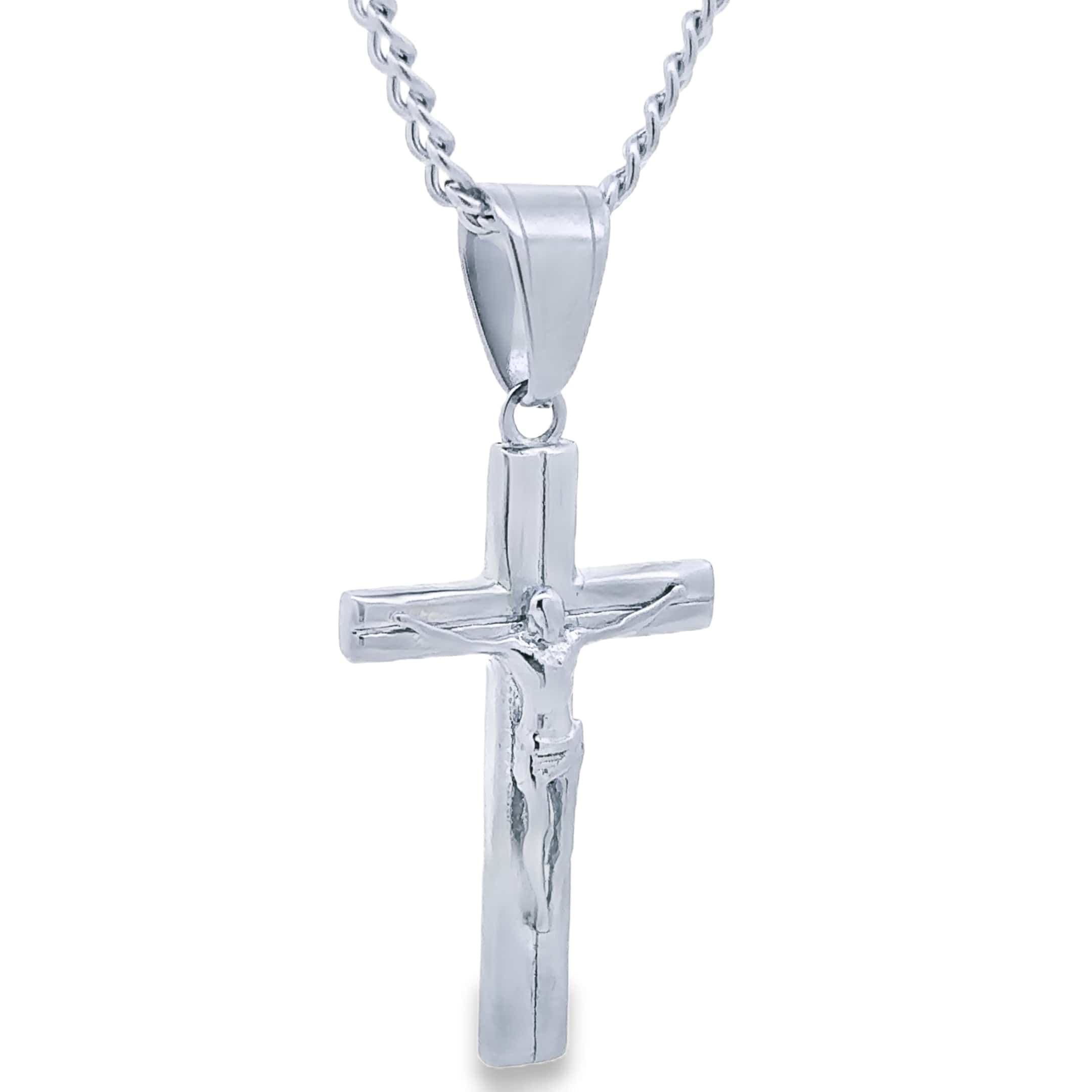 Crucifix Necklace - Silver