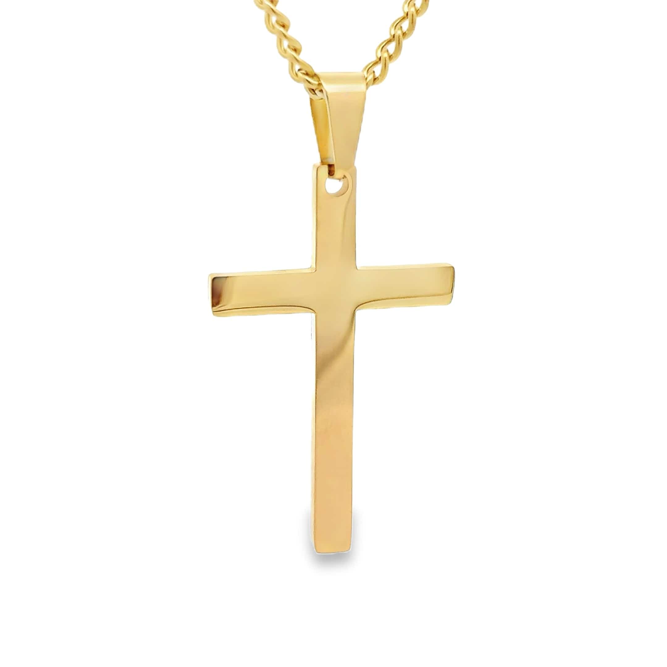 Large Cross Pendant Gold