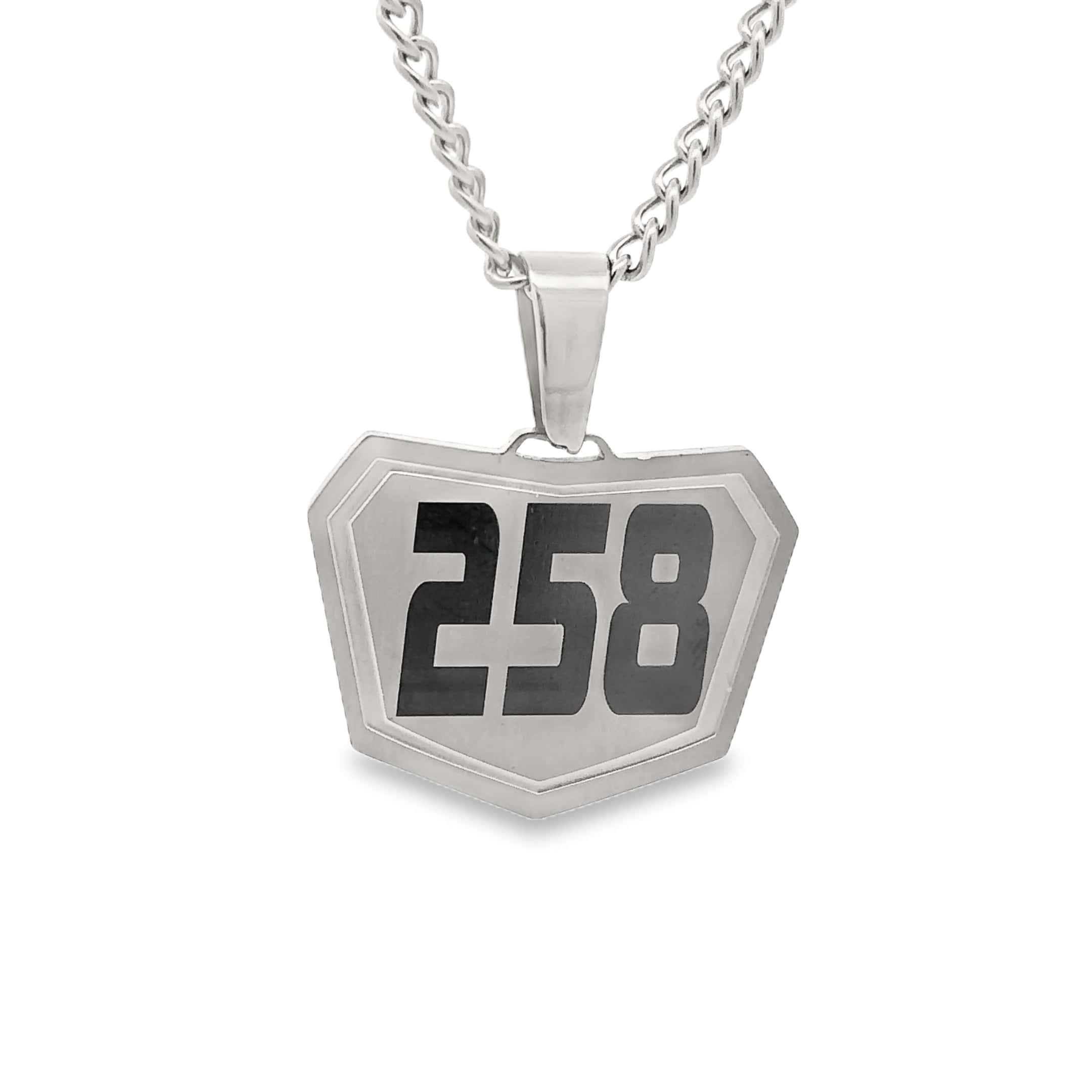 Motocross Pendant - Silver