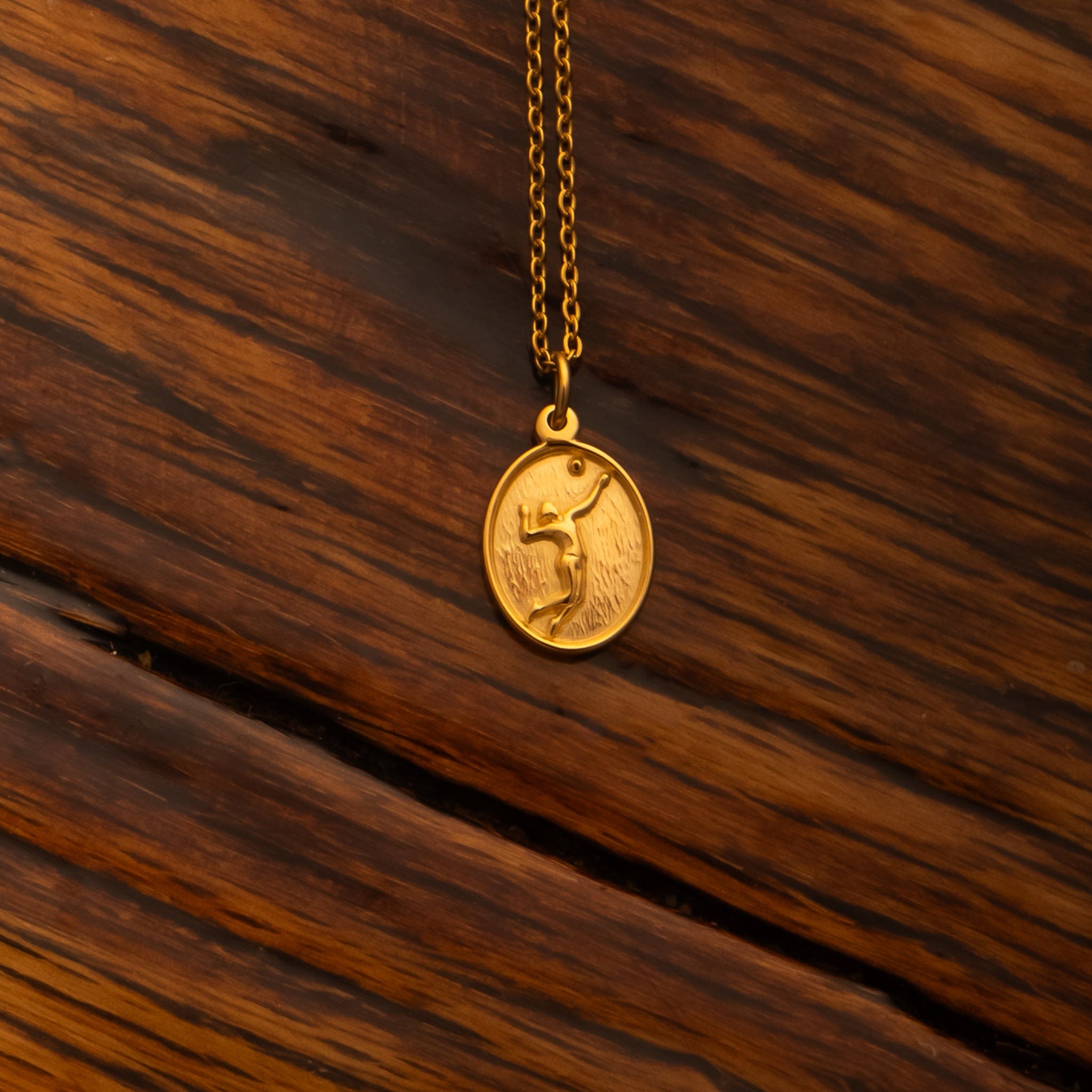 Volleyball Silhouette Pendant