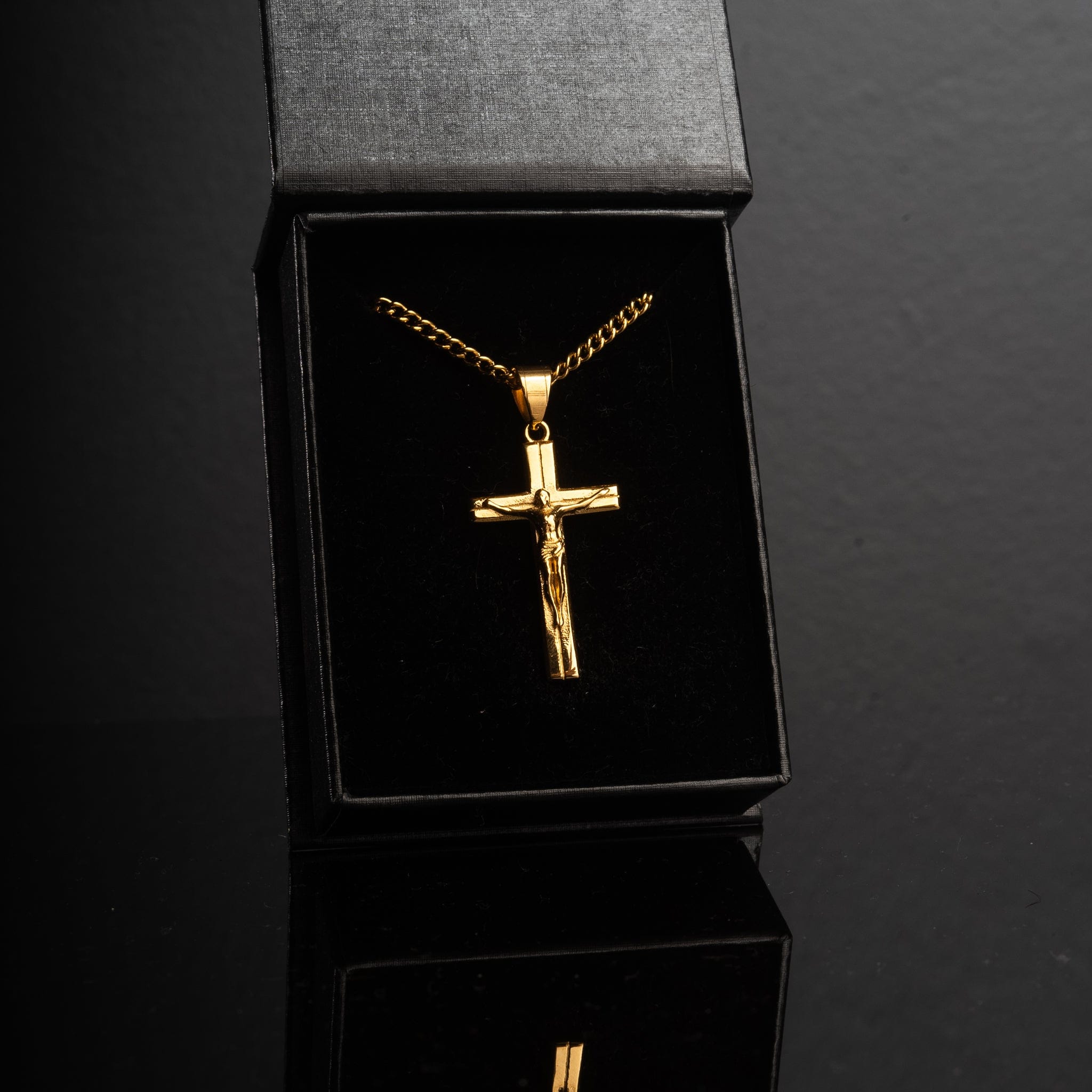 Crucifix Necklace - Gold