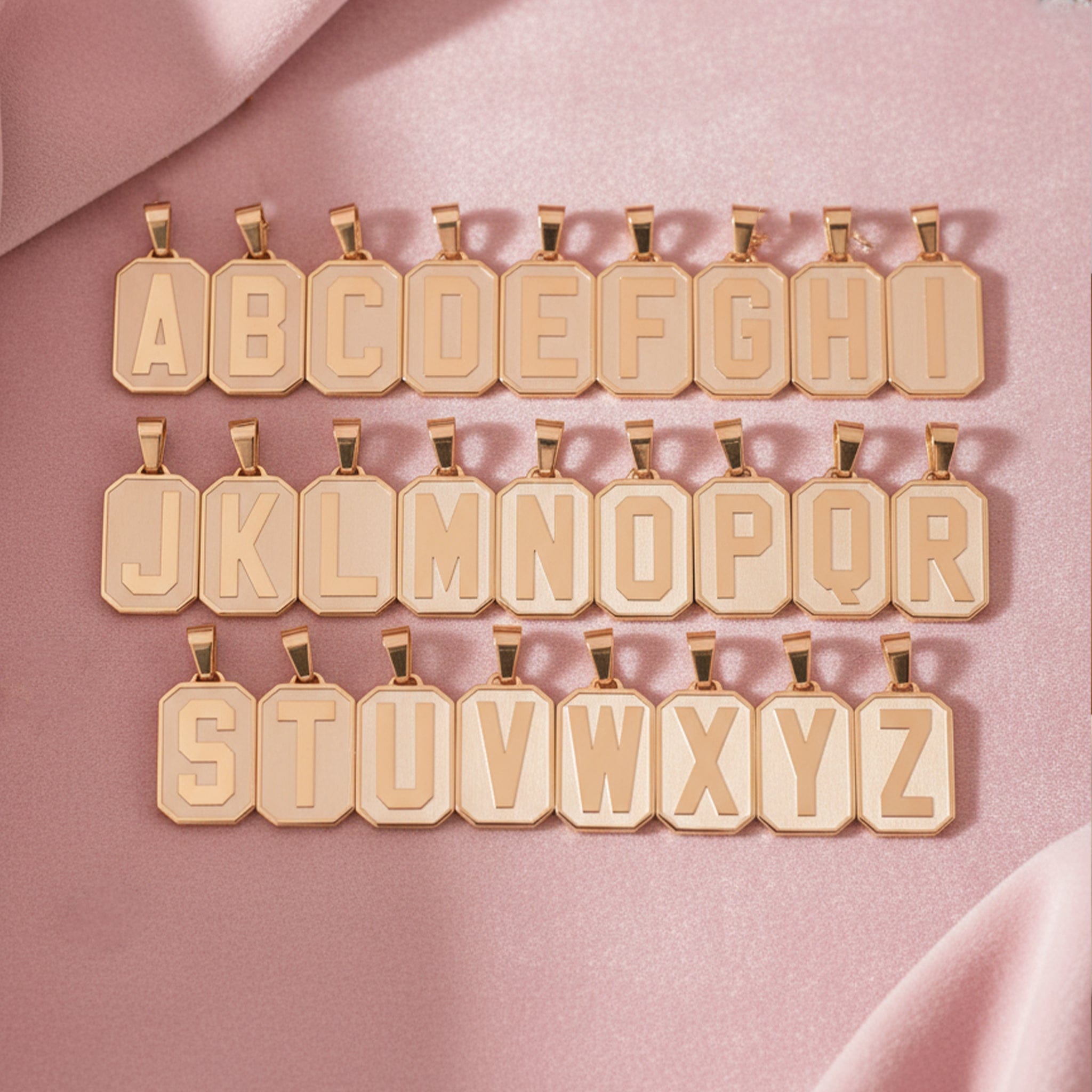 Gold Letter Pendant Necklace