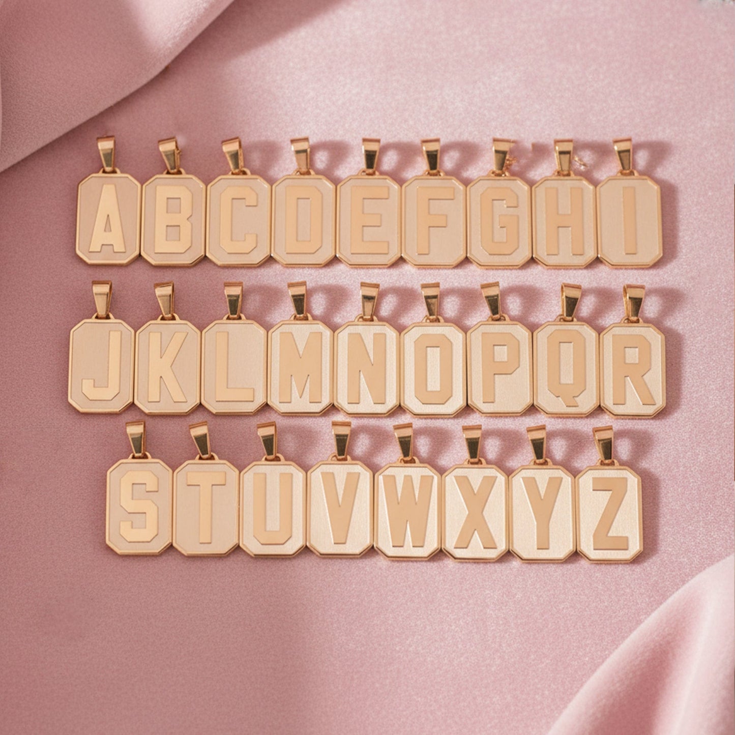 Gold Letter Pendant Necklace
