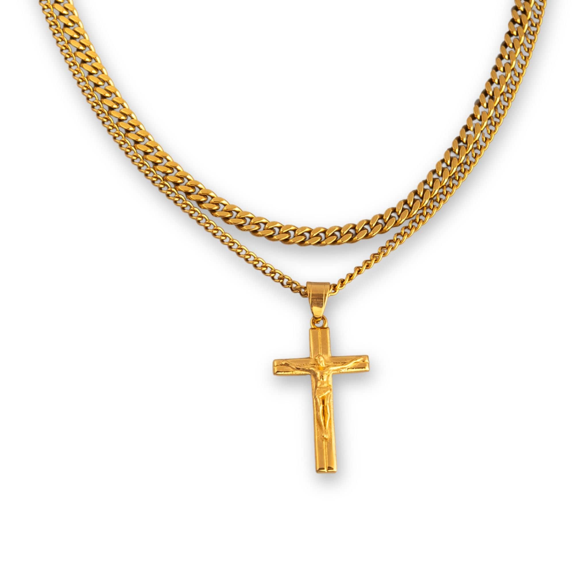 Crucifix Set - Gold