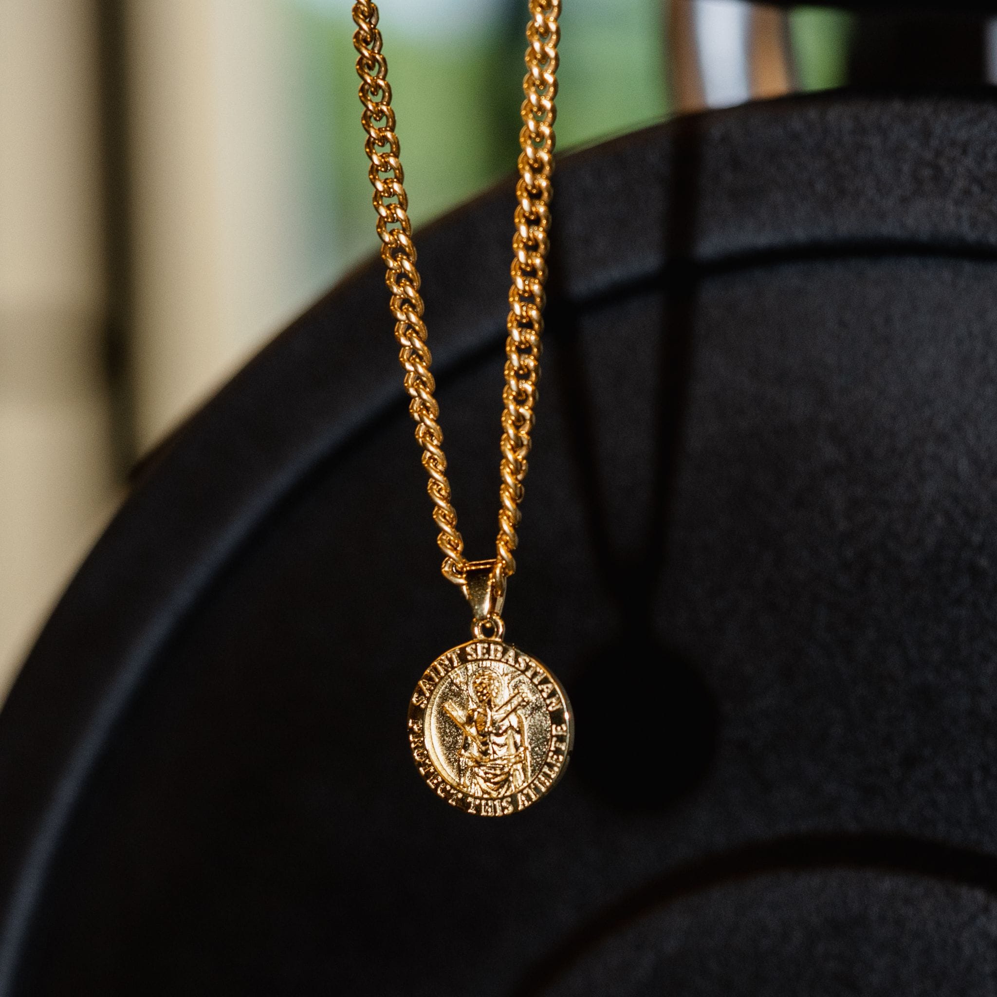 Saint Sebastian Pendant - Gold