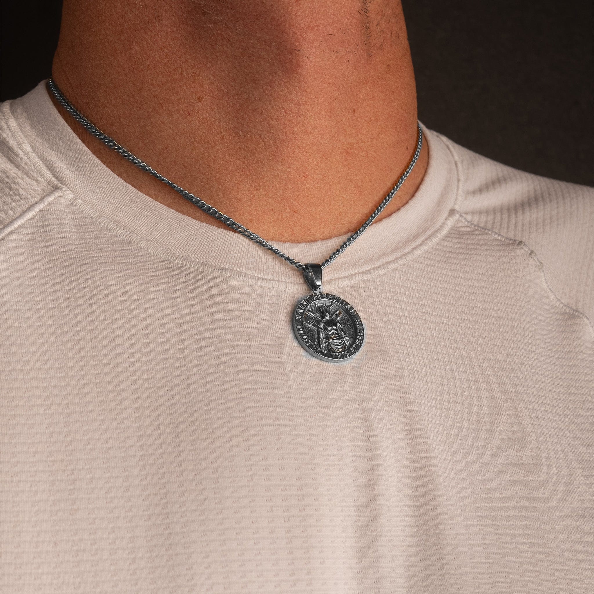 Saint Sebastian Pendant - Silver