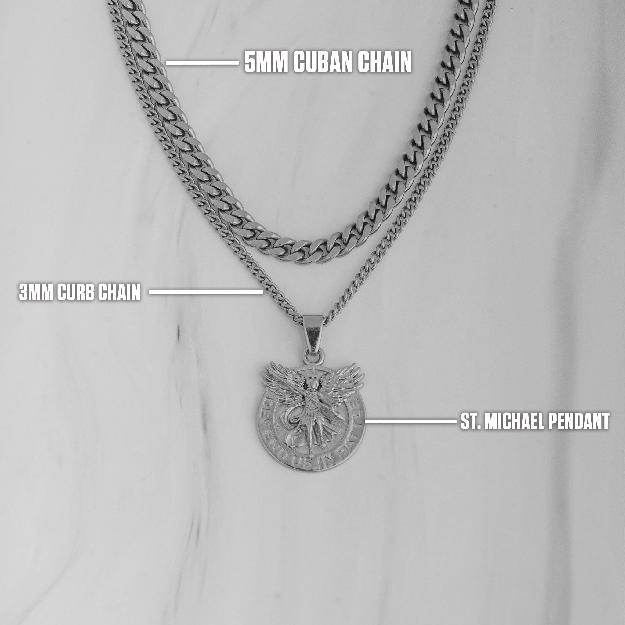 Saint Michael Set - Silver