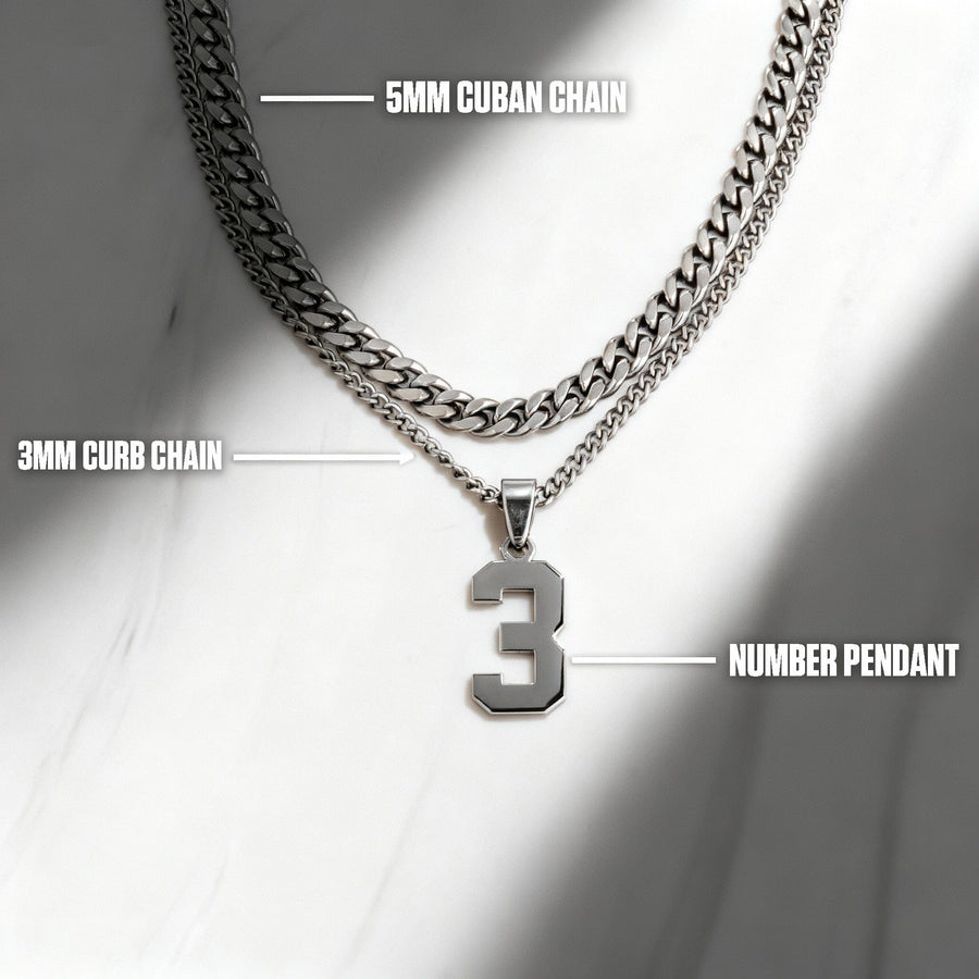 Pro Number Stack - Silver