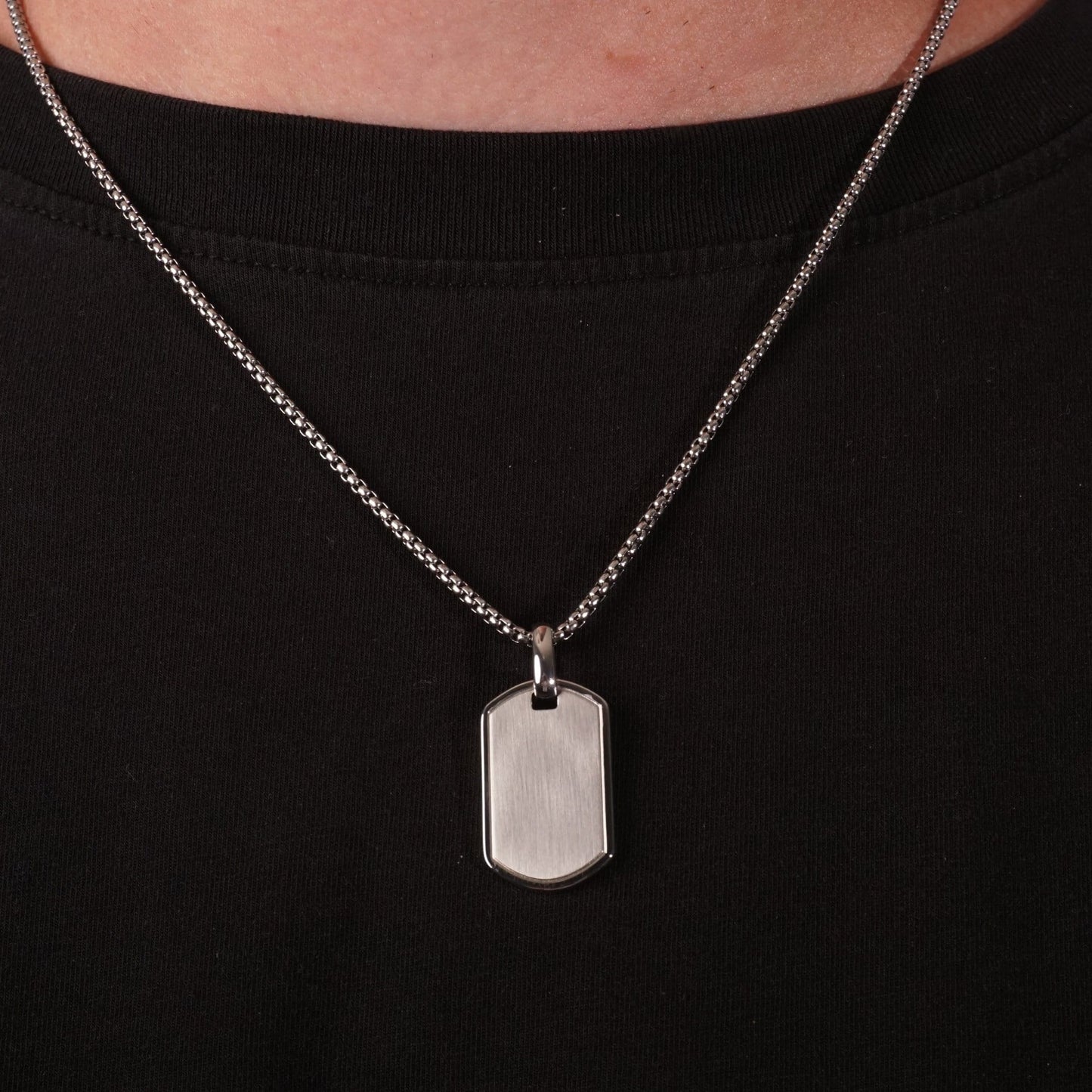 Tag Pendant - Silver