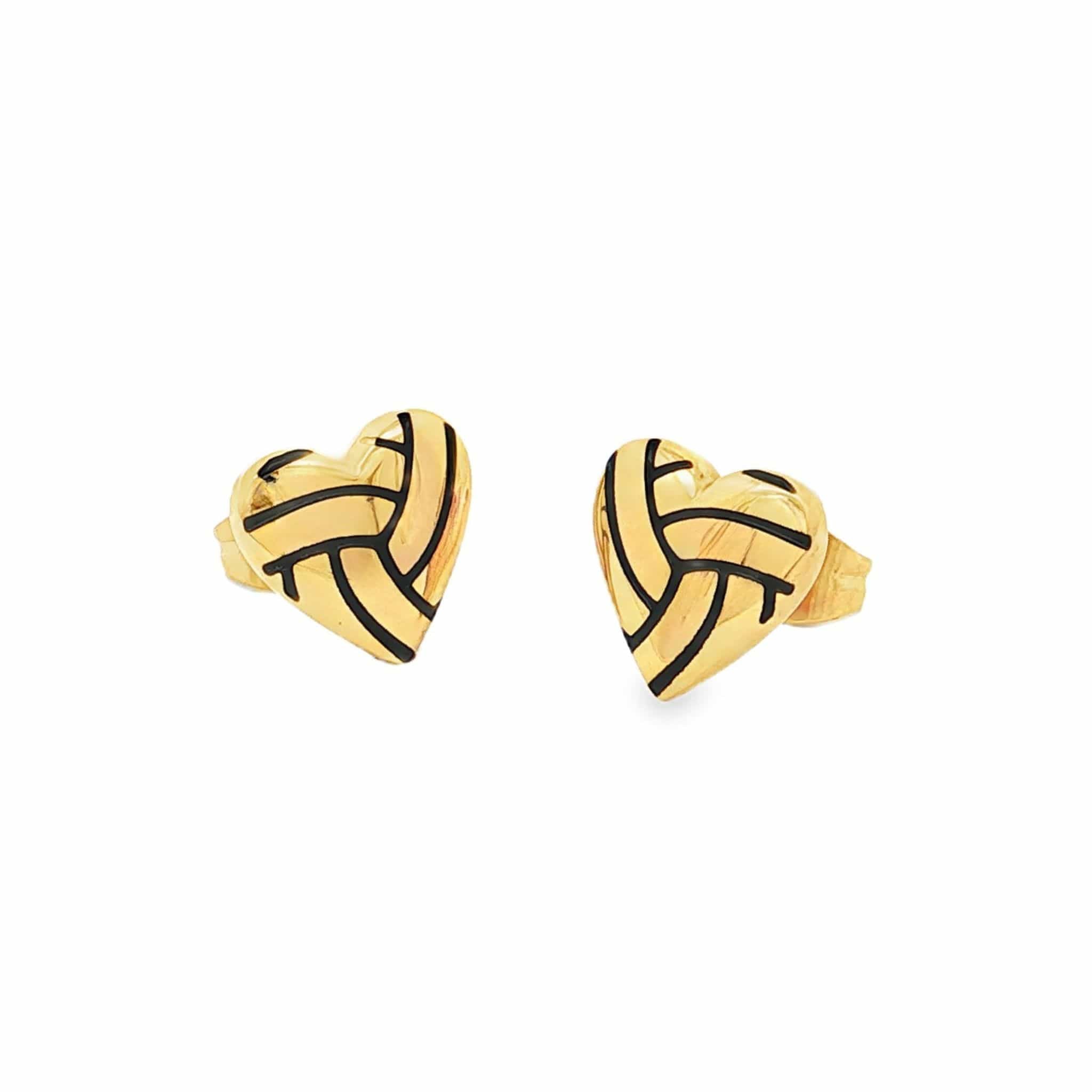 Volleyball Heart Earrings