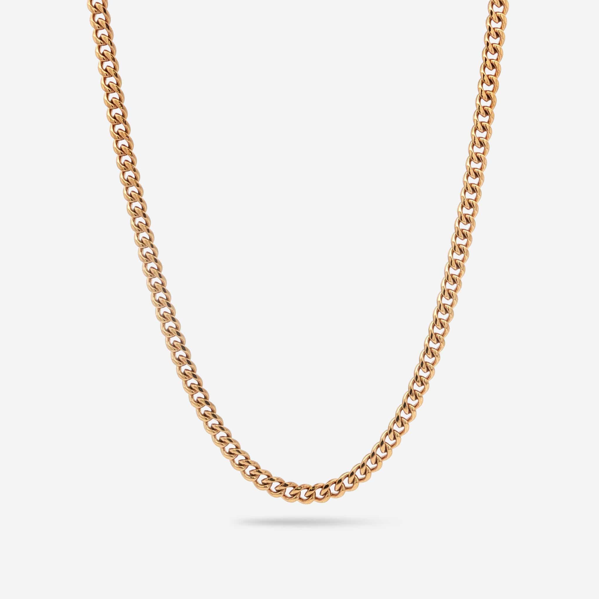 3.5mm cuban chain gold