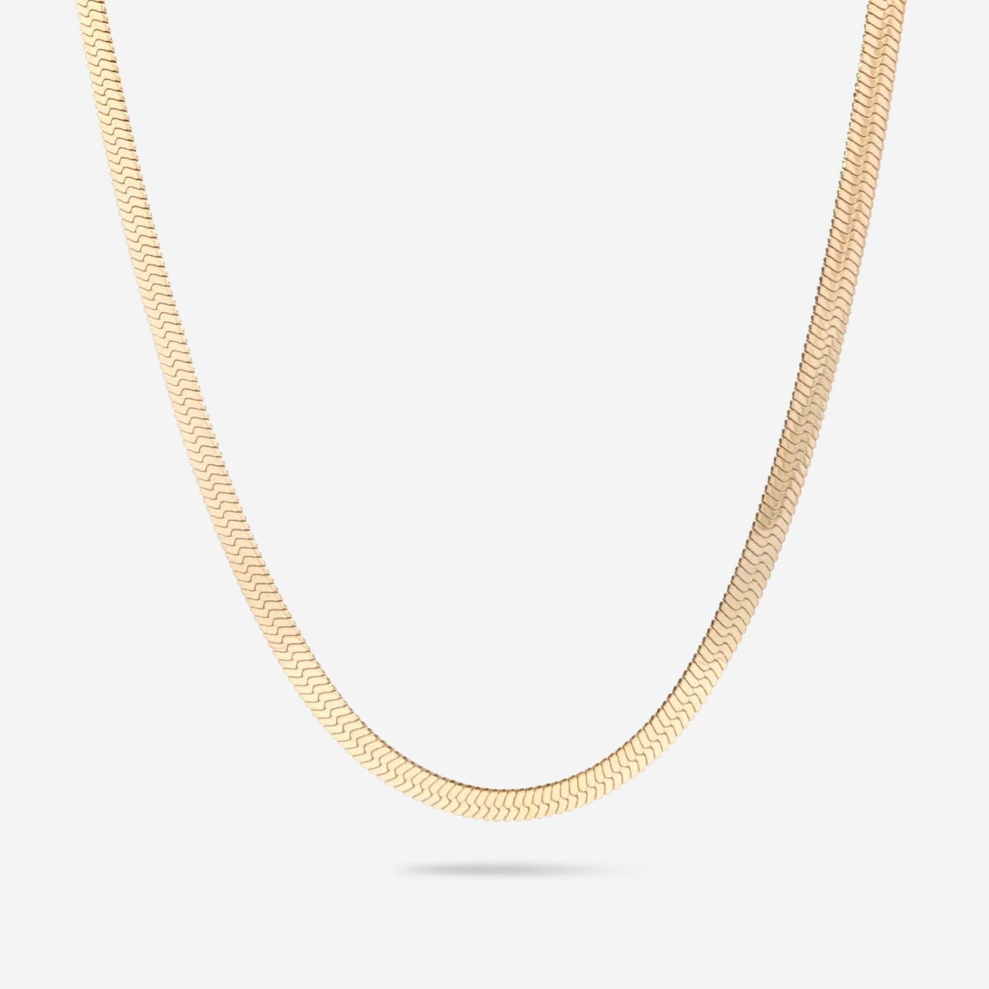 gold herringbone chain