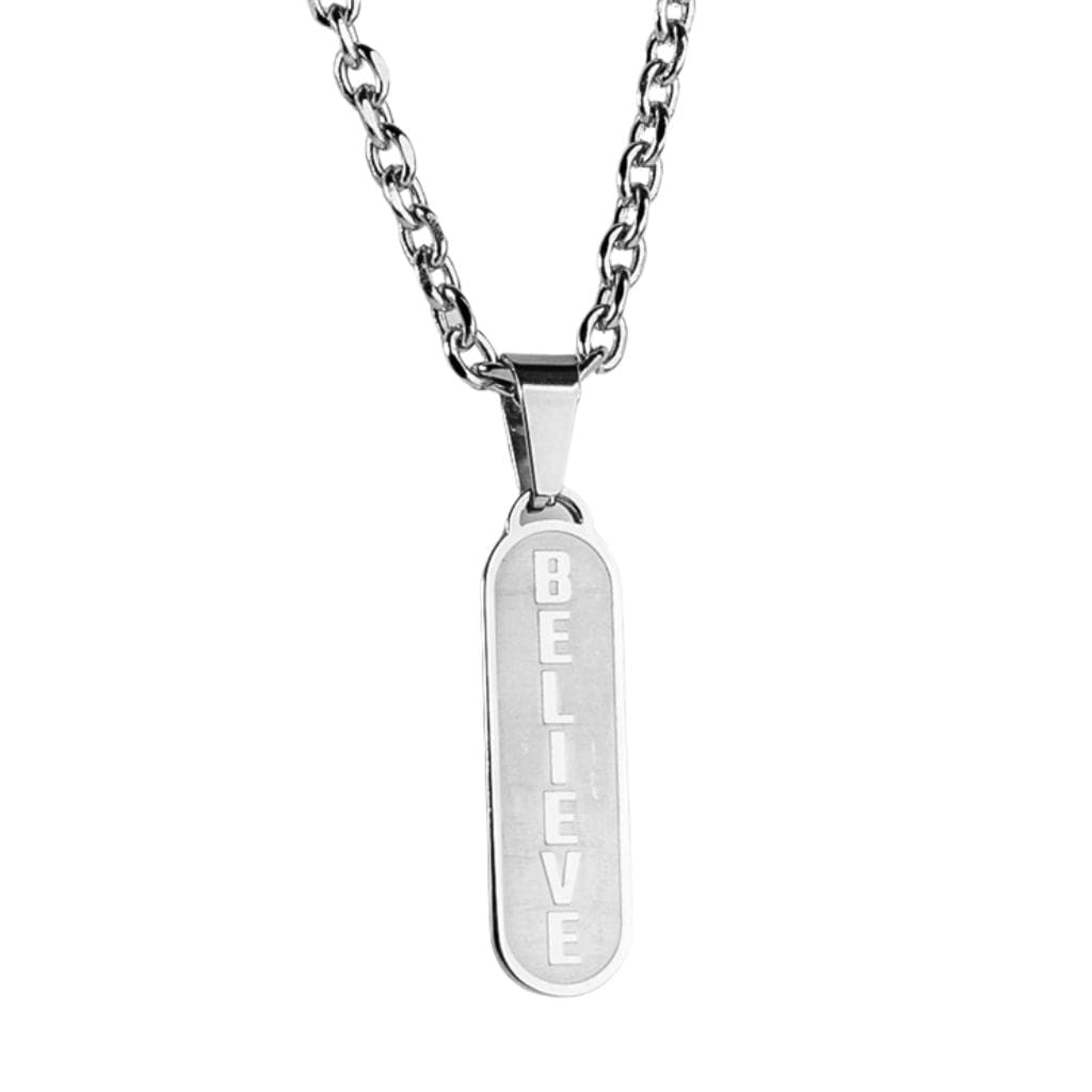 believe motivational pendant