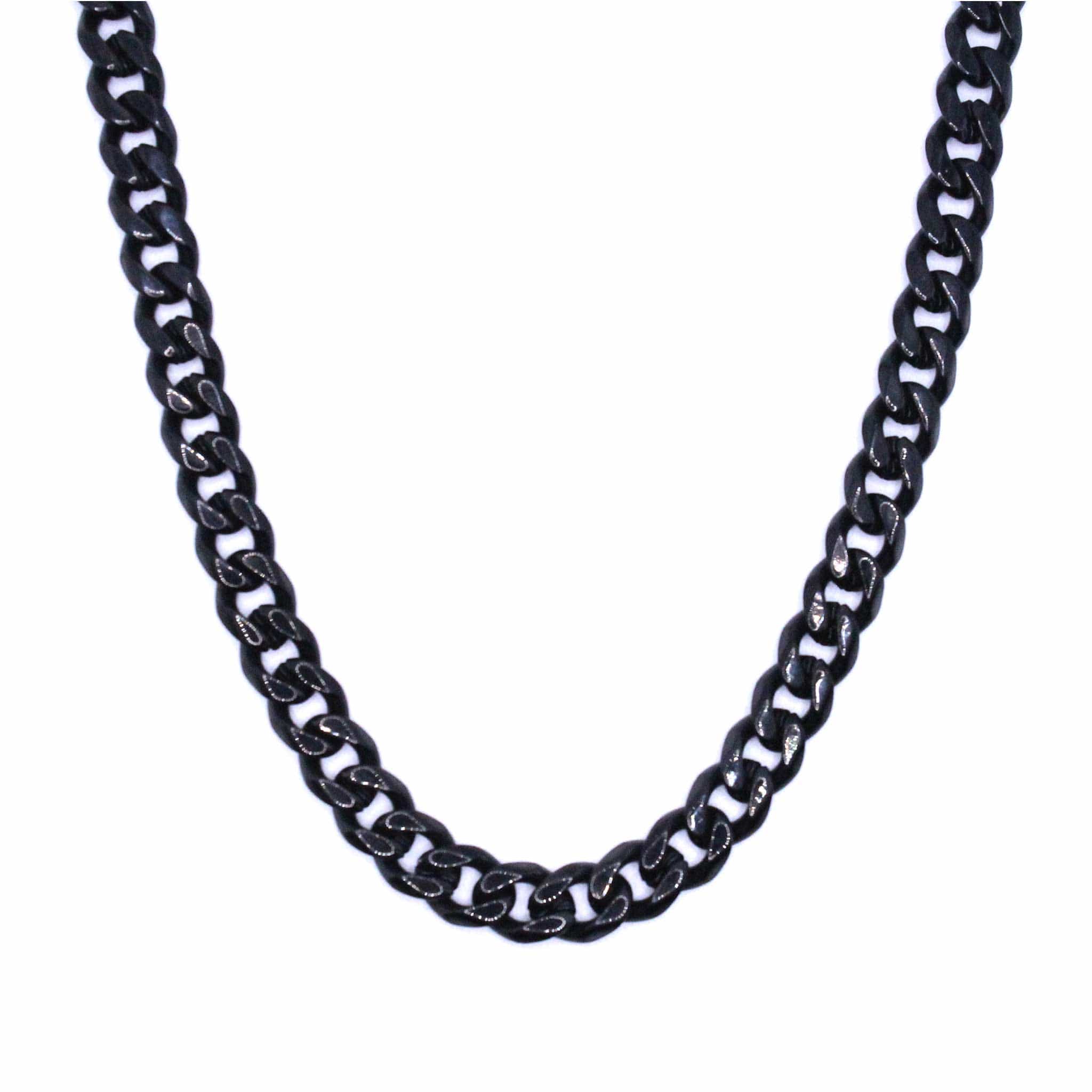 Cuban Chain 5MM Black Stainless