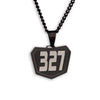 black motocross necklace