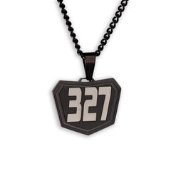 Motocross Pendant - Black - FlowX Jewelry