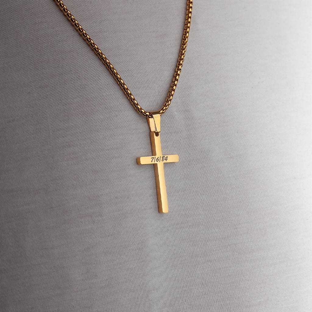 Large Cross Pendant Gold