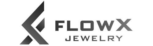 FlowX Jewelry Logo on a white background
