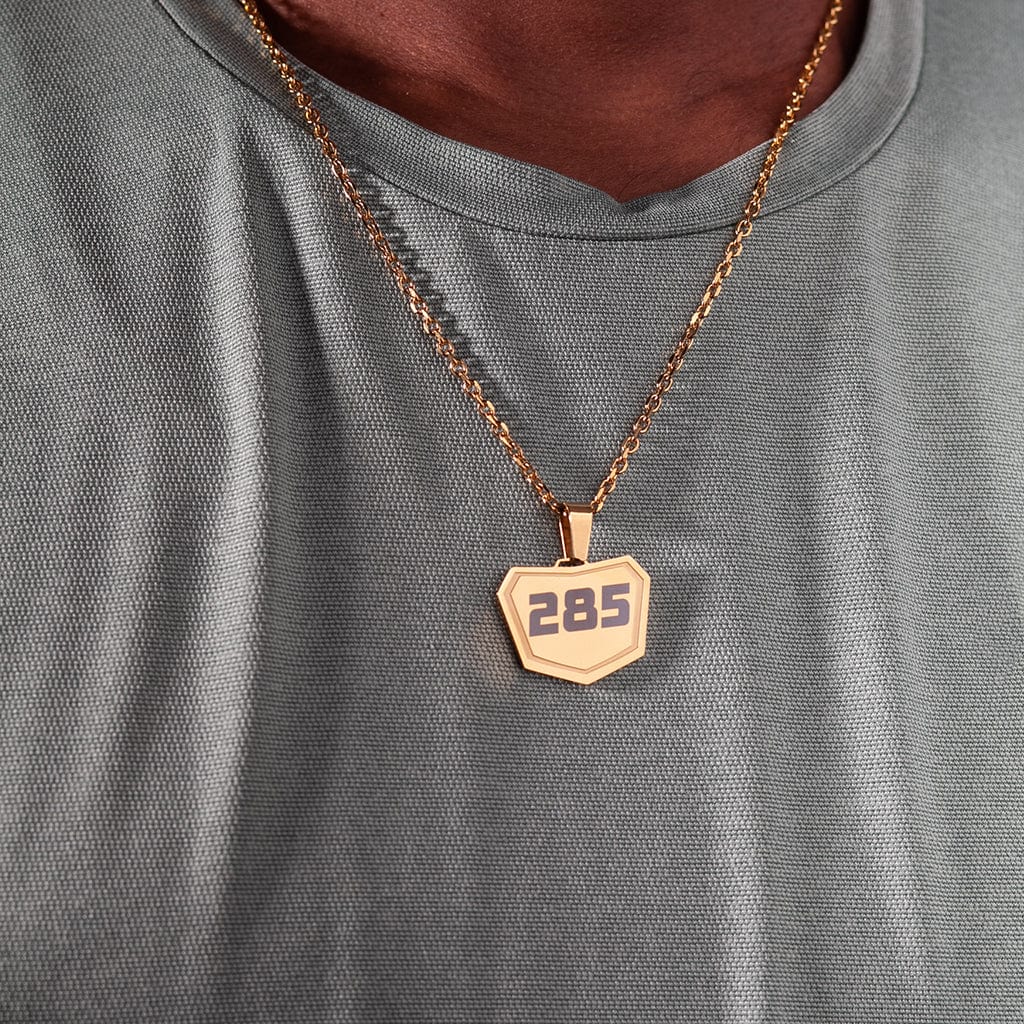 motocross penant gold