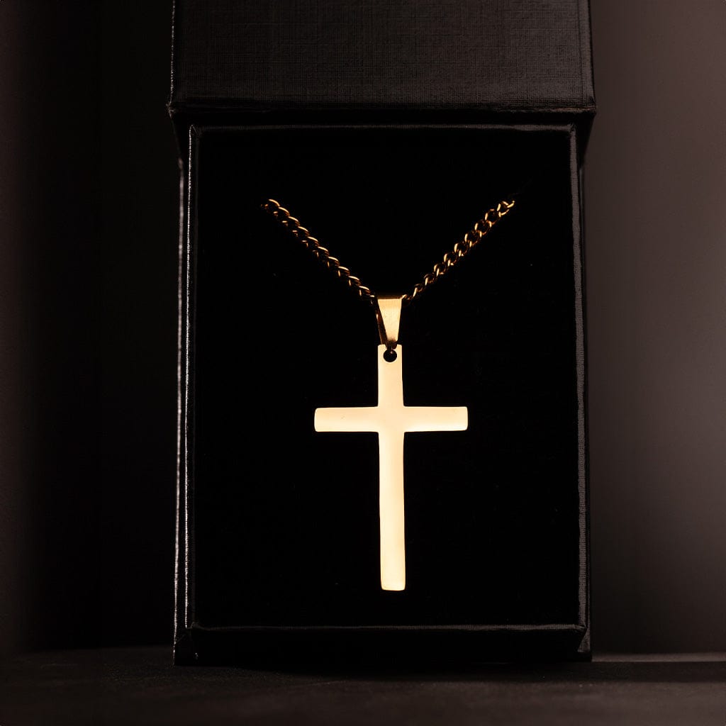 Large Cross Pendant Gold