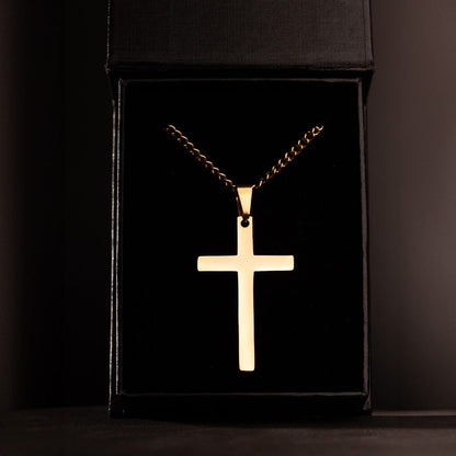 Large Cross Pendant Gold