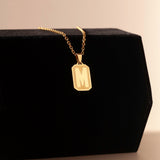 Gold Letter Pendant Necklace