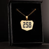motocross necklace gold
