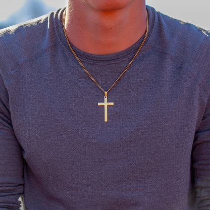 Large Cross Pendant Gold