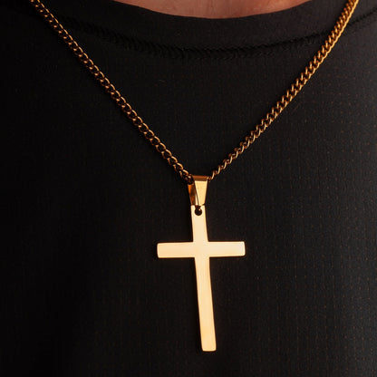 Large Cross Pendant Gold