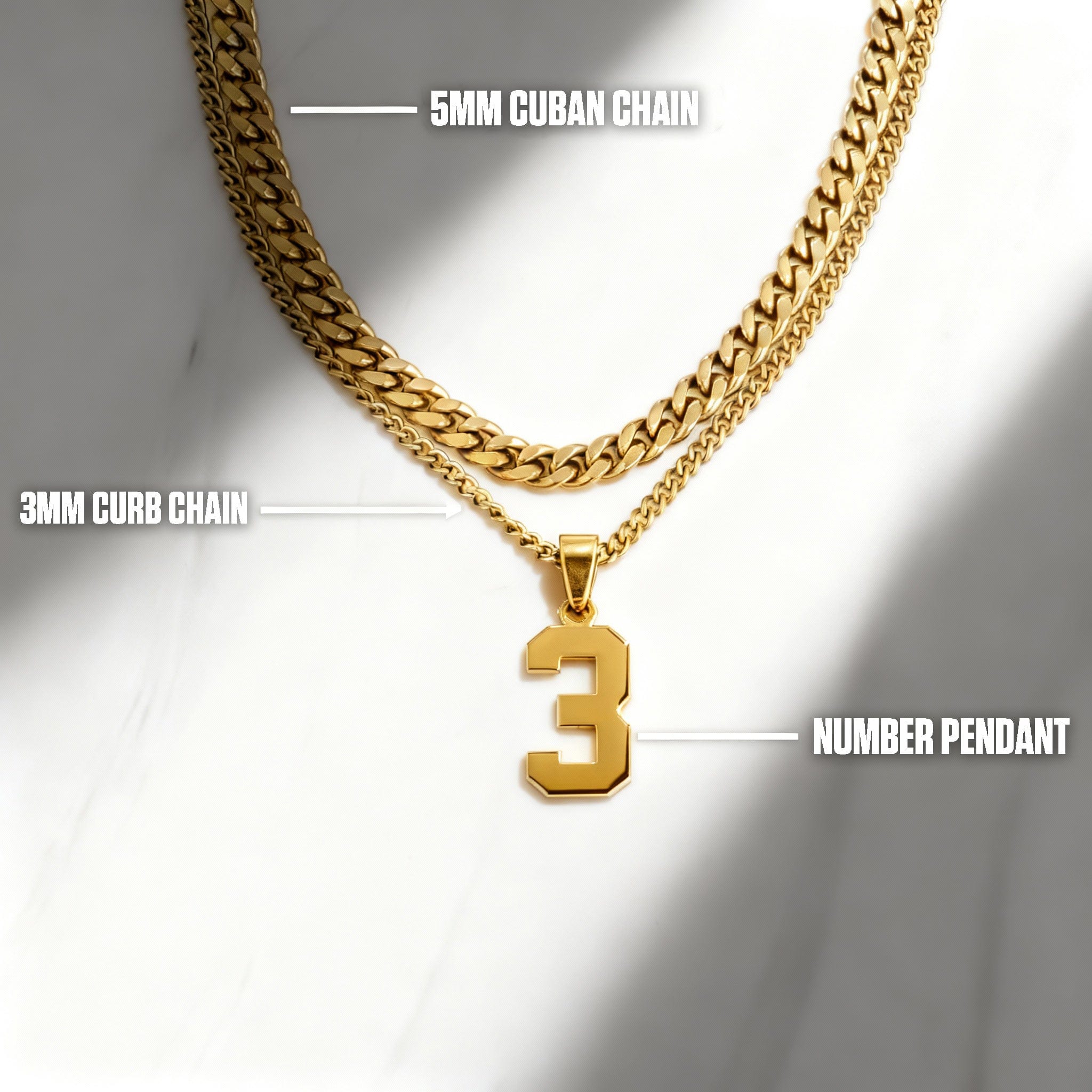 Pro Number Stack - Gold