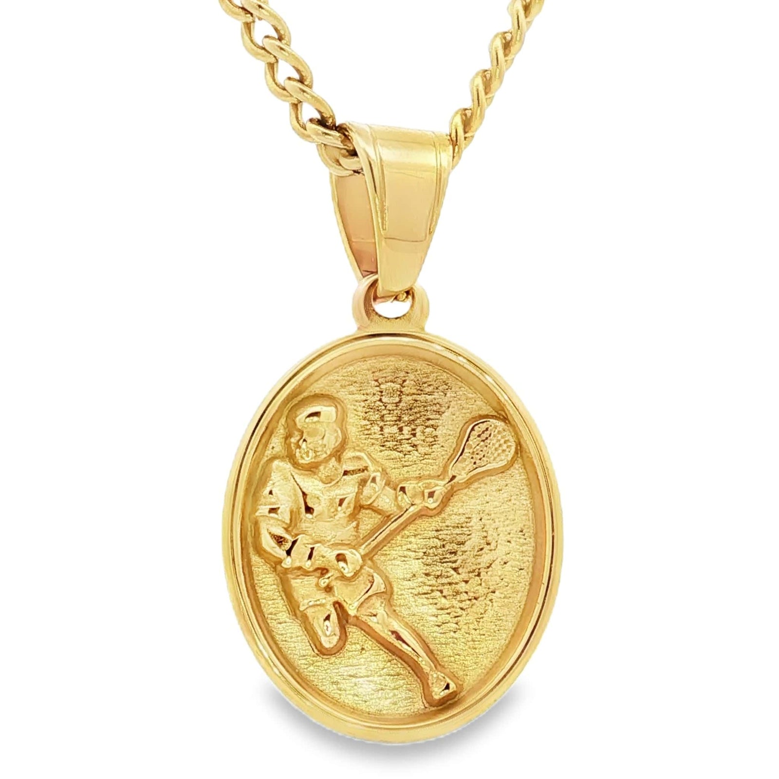 Lacrosse Silhouette Pendant